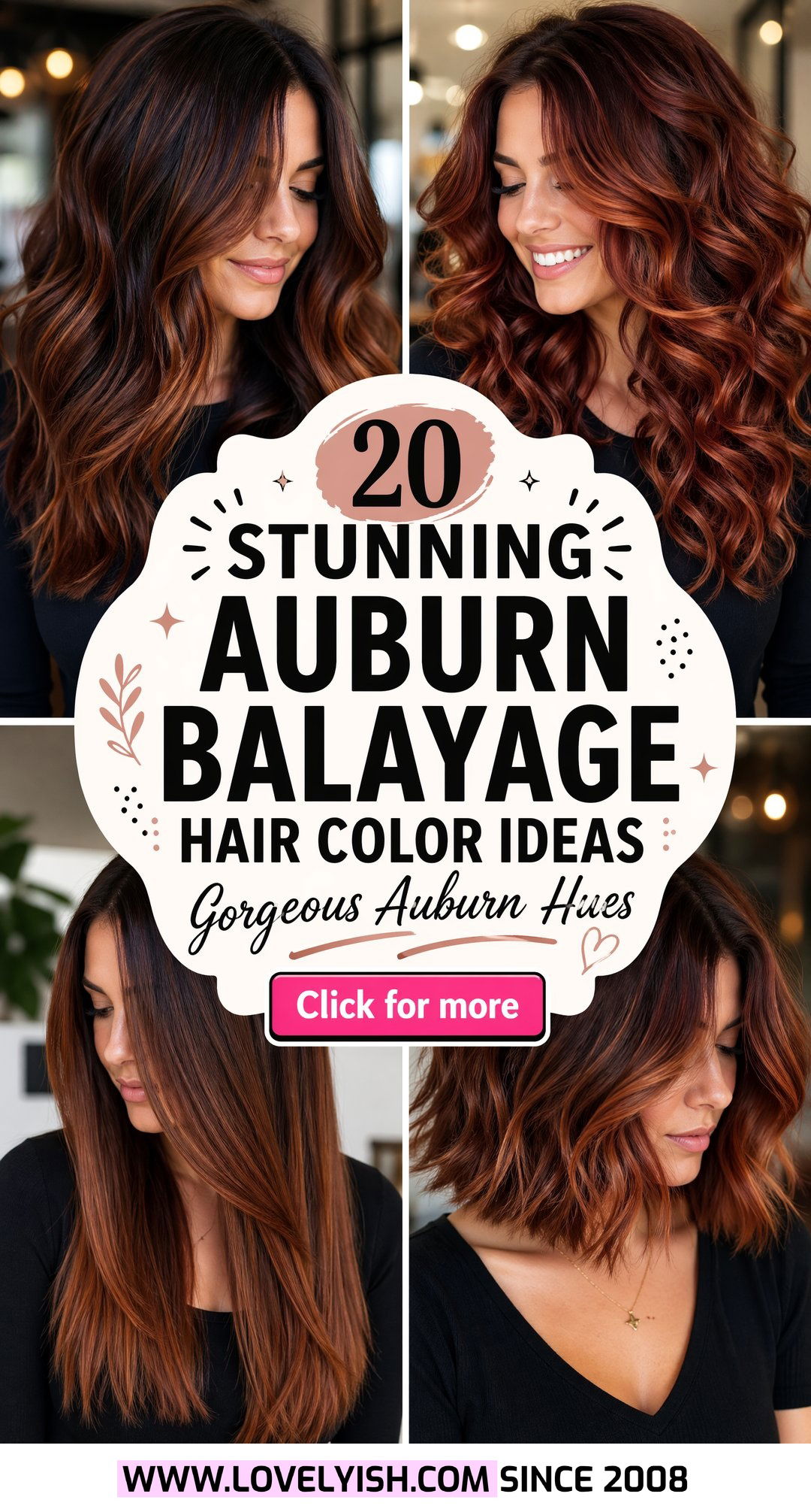 20 Stunning Auburn Balayage Hair Color Ideas for Women Over 50 - 20 Stunning Auburn Balayage Hair Color Ideas for Women Over 50