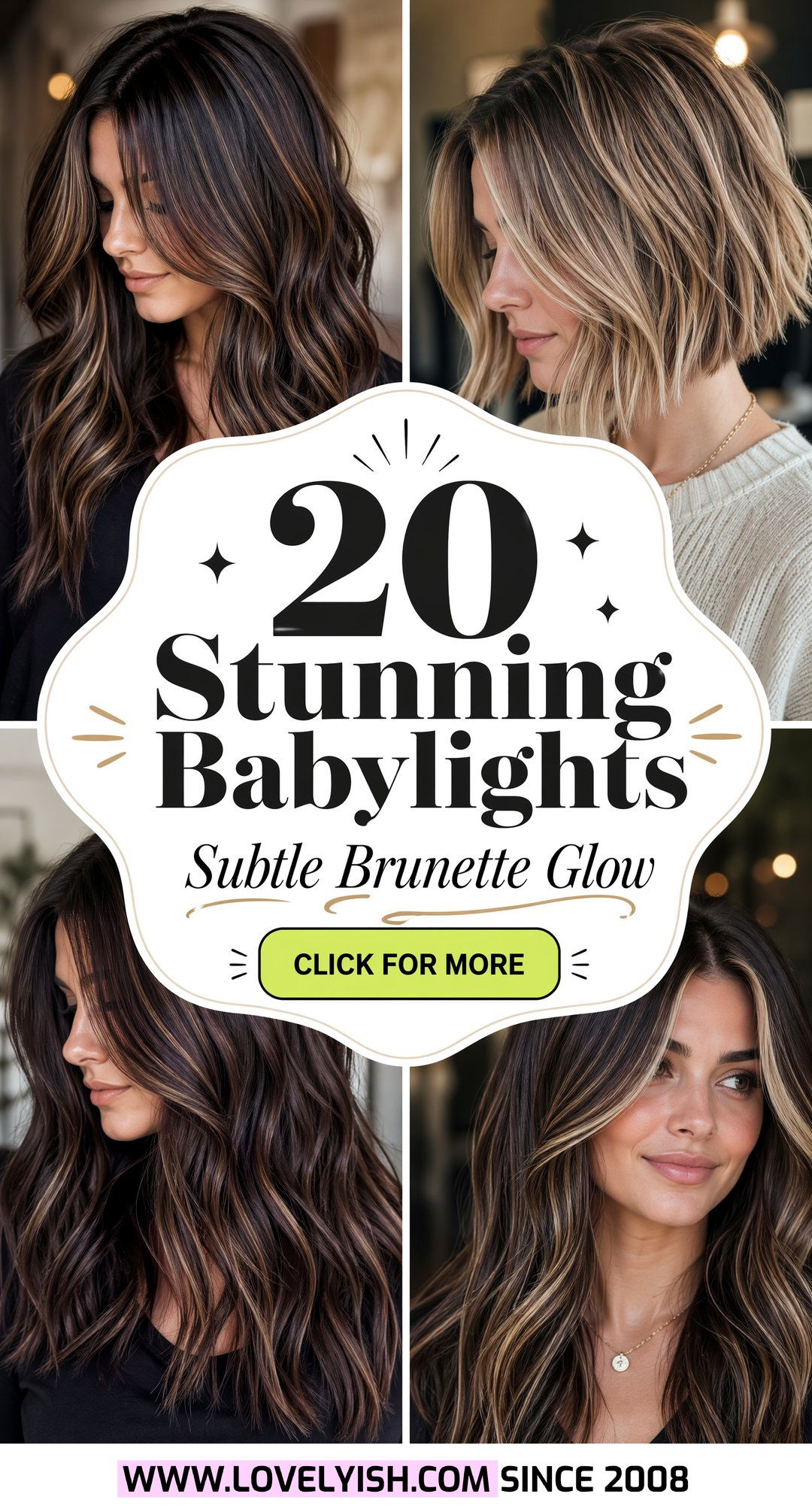 20 Stunning Babylights for Dark Brunette Hair to Try Now - 20 Stunning Babylights for Dark Brunette Hair to Try Now