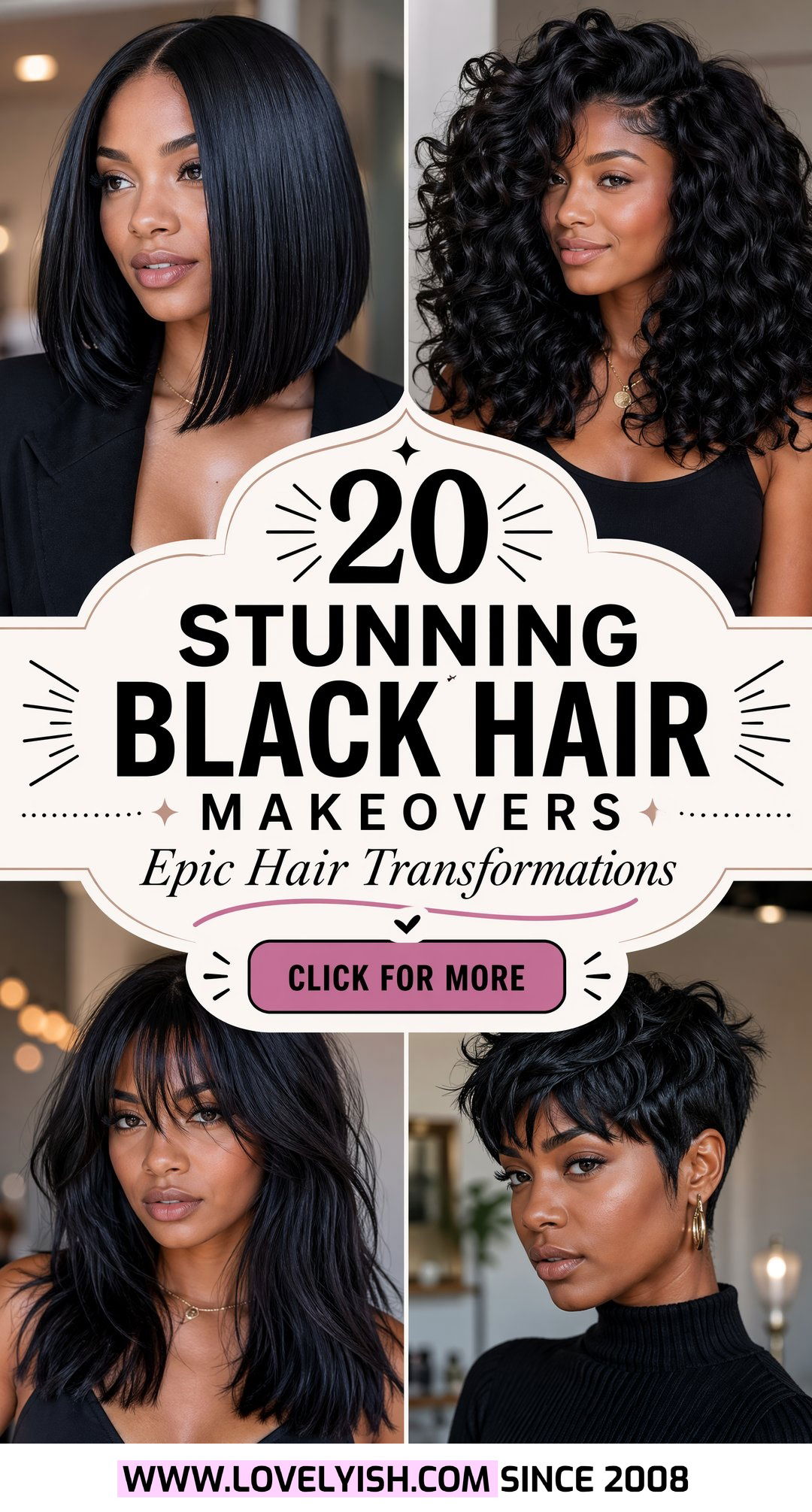 20 Stunning Black Hair Makeover Ideas to Transform Your Look - 20 Stunning Black Hair Makeover Ideas to Transform Your Look