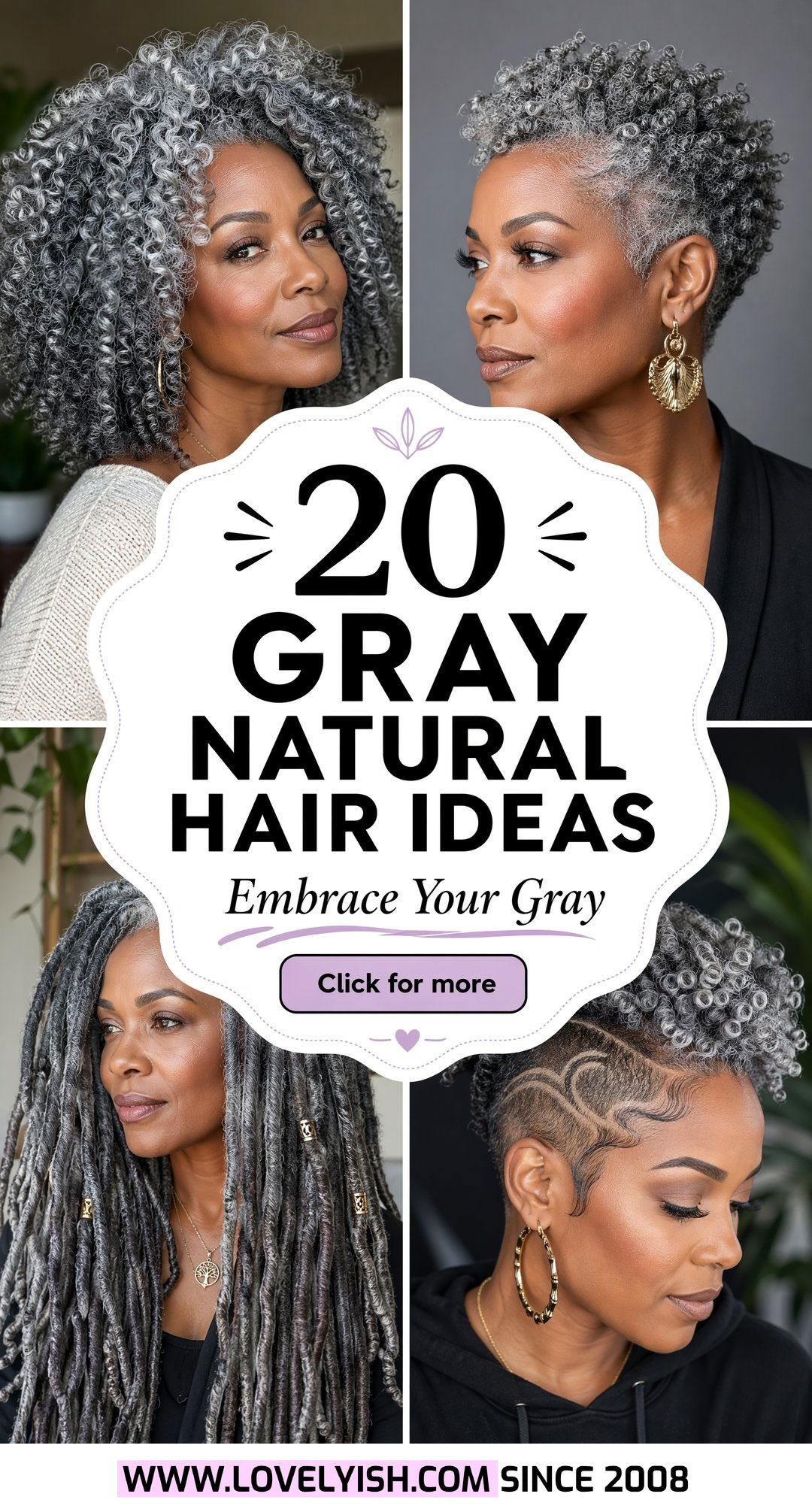 20 Stunning Black Women Gray Natural Hair Ideas to Embrace - 20 Stunning Black Women Gray Natural Hair Ideas to Embrace