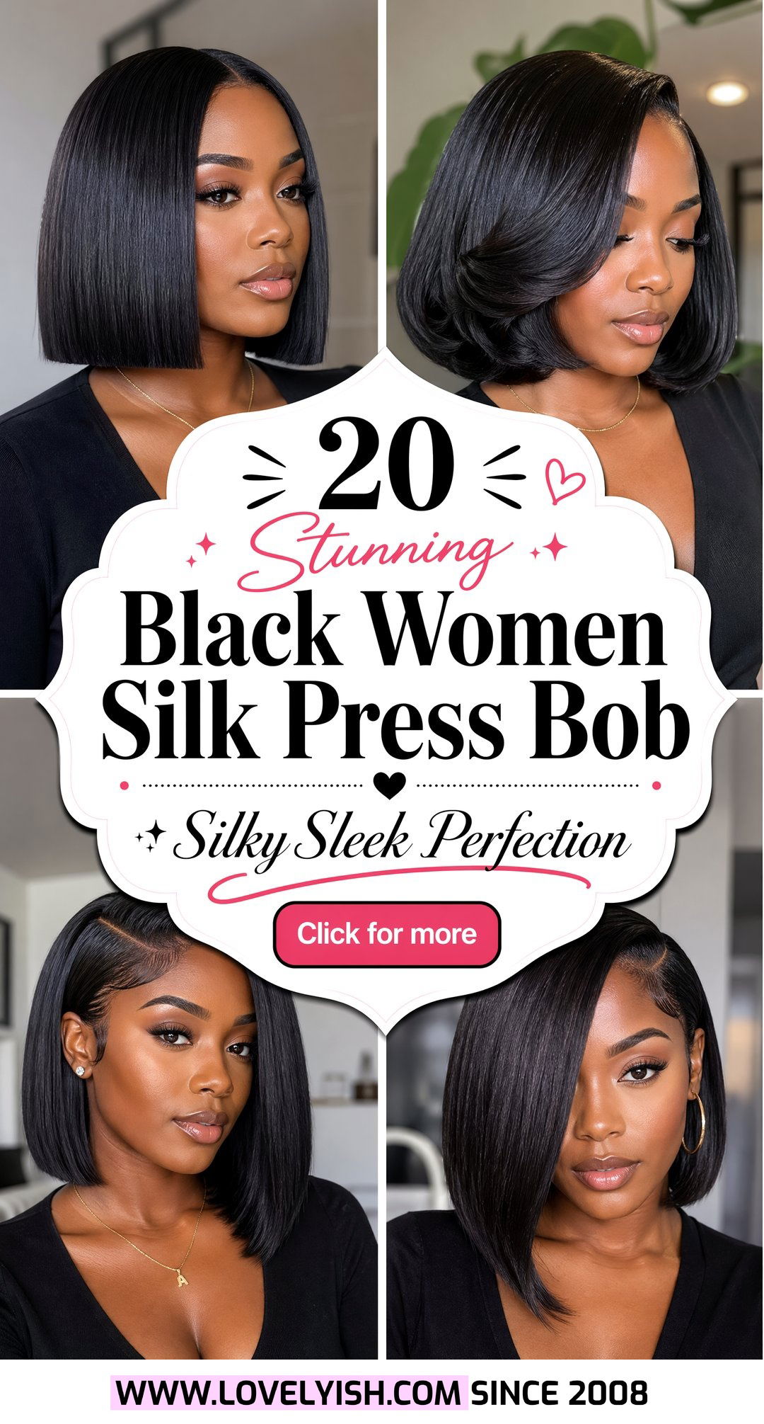 20 Stunning Black Women Silk Press Bob Ideas to Try Now - 20 Stunning Black Women Silk Press Bob Ideas to Try Now