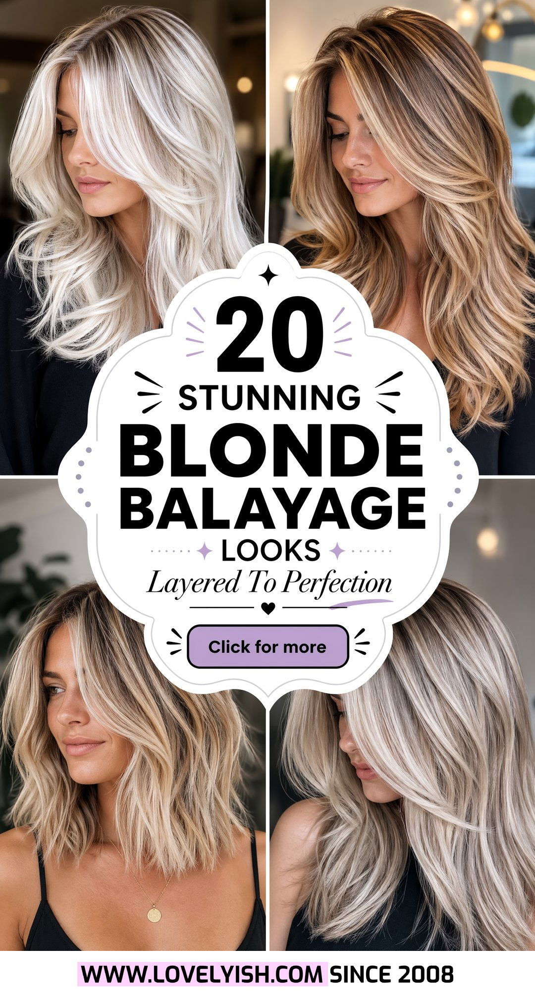 20 Stunning Blonde Balayage for Shoulder Length Layers Looks - 20 Stunning Blonde Balayage for Shoulder Length Layers Looks