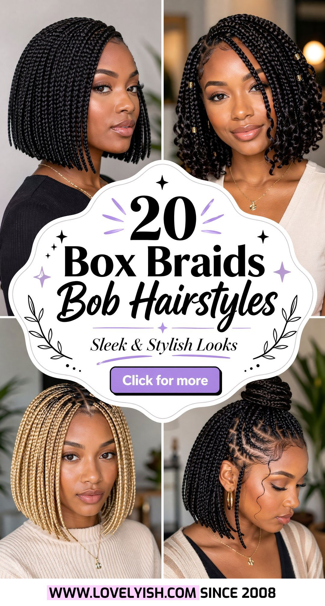 20 Stunning Box Braids Bob Hairstyle Ideas You Need to Try - 20 Stunning Box Braids Bob Hairstyle Ideas You Need to Try