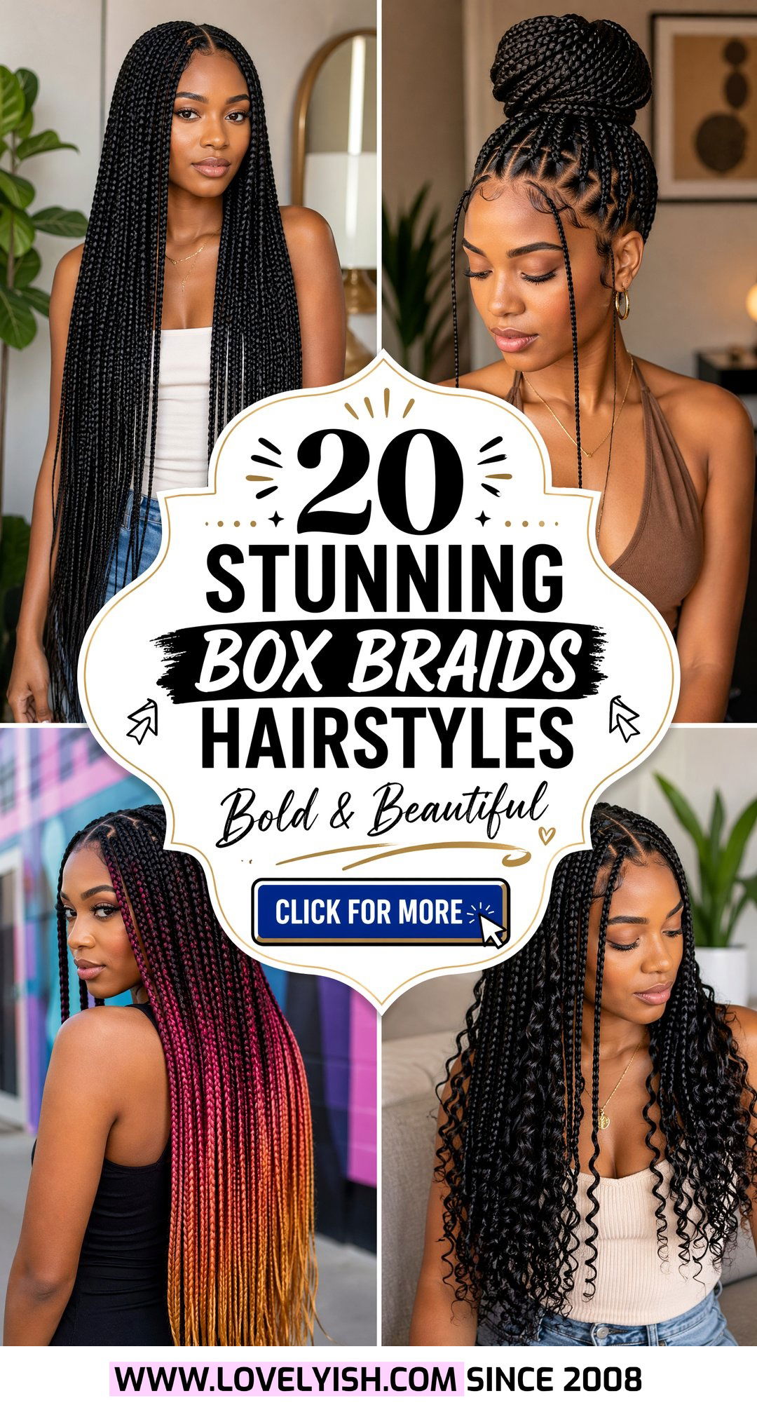 20 Stunning Box Braids Hairstyles You Will Absolutely Love - 20 Stunning Box Braids Hairstyles You Will Absolutely Love