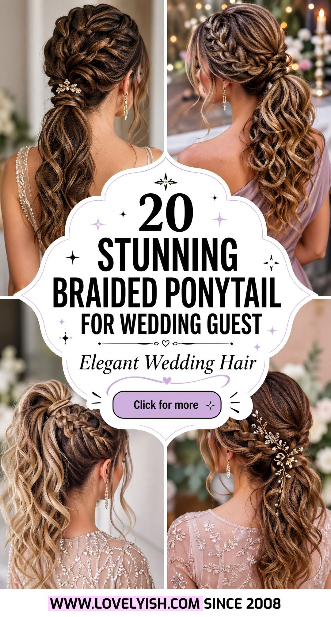 20 Stunning Braided Ponytail for Wedding Guest Hairstyles - 20 Stunning Braided Ponytail for Wedding Guest Hairstyles