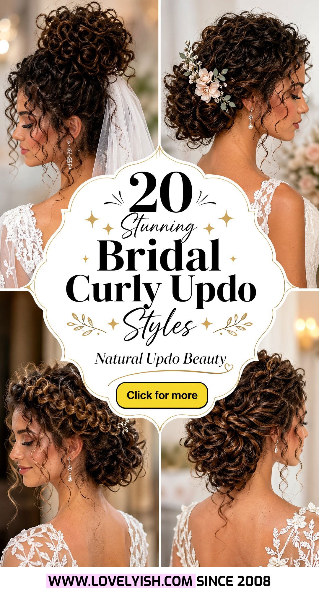 20 Stunning Bridal Curly Updo for Natural Hair Styles - 20 Stunning Bridal Curly Updo for Natural Hair Styles