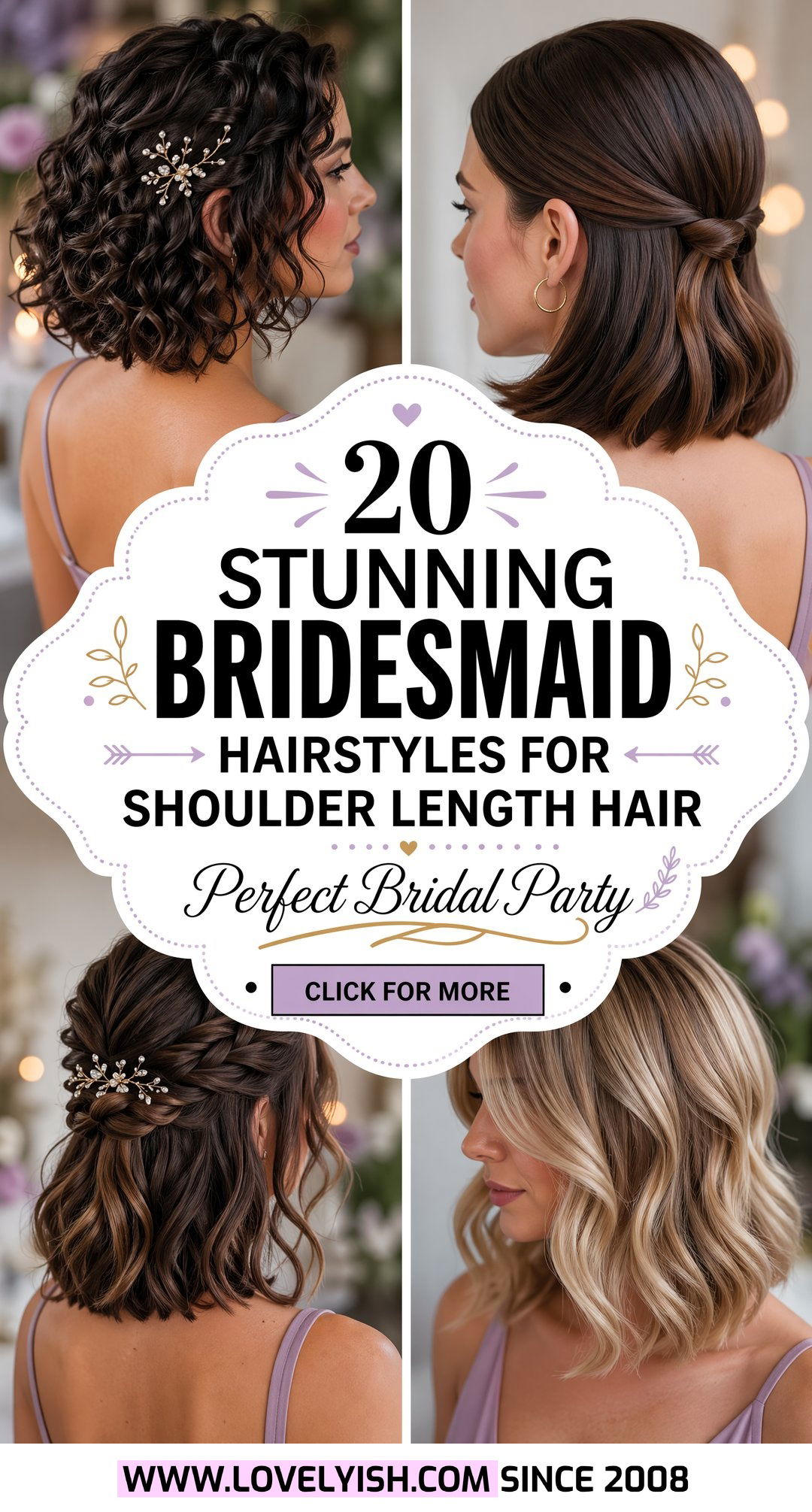 20 Stunning Bridesmaid Hairstyles For Shoulder Length Hair - 20 Stunning Bridesmaid Hairstyles For Shoulder Length Hair