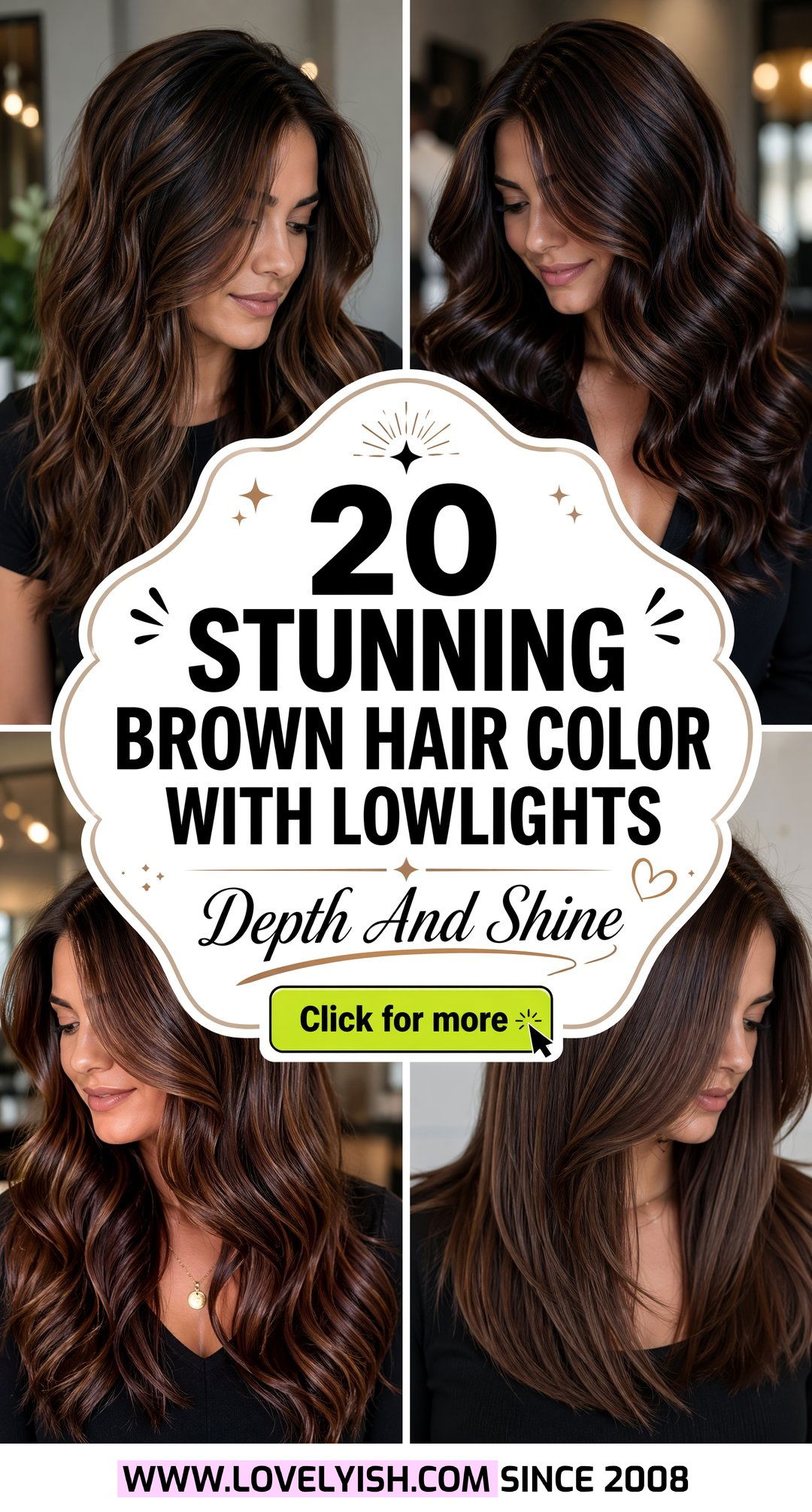 20 Stunning Brown Hair Color With Lowlights For Depth And Shine - 20 Stunning Brown Hair Color With Lowlights For Depth And Shine