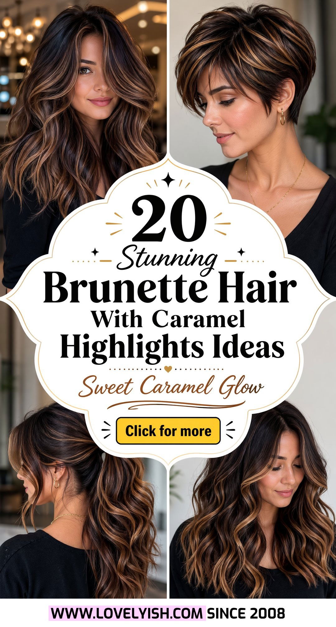 20 Stunning Brunette Hair With Caramel Highlights Ideas - 20 Stunning Brunette Hair With Caramel Highlights Ideas