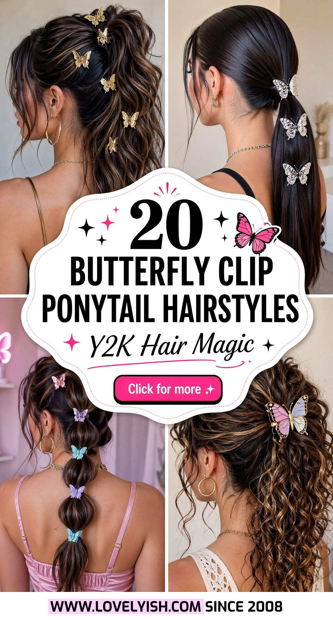 20 Stunning Butterfly Clip Ponytail Hairstyle Ideas To Try - 20 Stunning Butterfly Clip Ponytail Hairstyle Ideas To Try