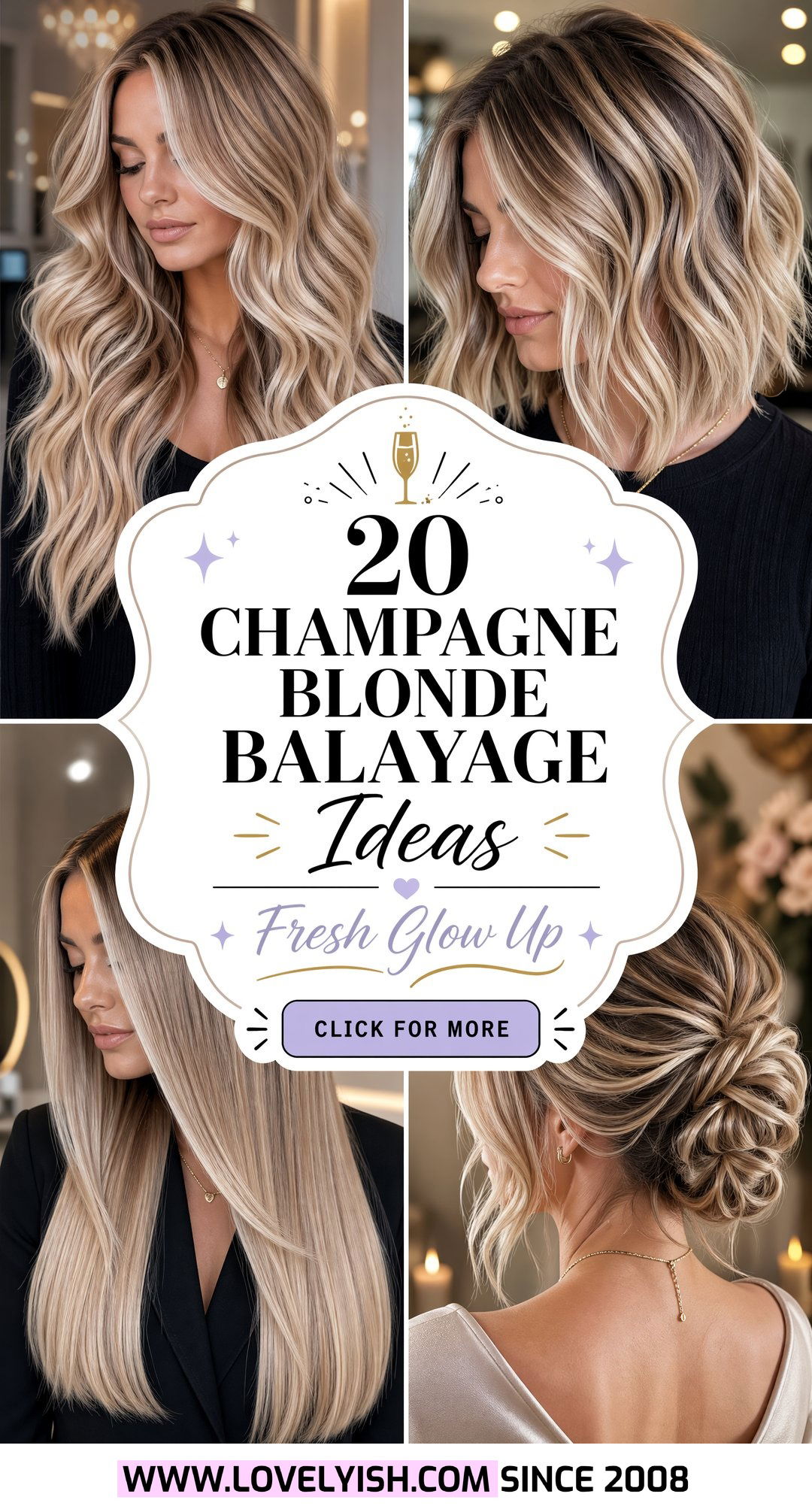 20 Stunning Champagne Blonde Balayage Ideas for a Fresh Look - 20 Stunning Champagne Blonde Balayage Ideas for a Fresh Look