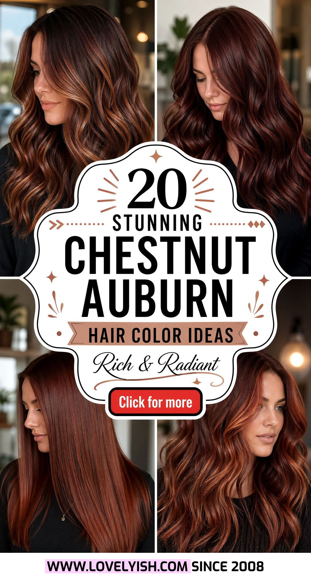 20 Stunning Chestnut Auburn Hair Color Ideas to Try Now - 20 Stunning Chestnut Auburn Hair Color Ideas to Try Now