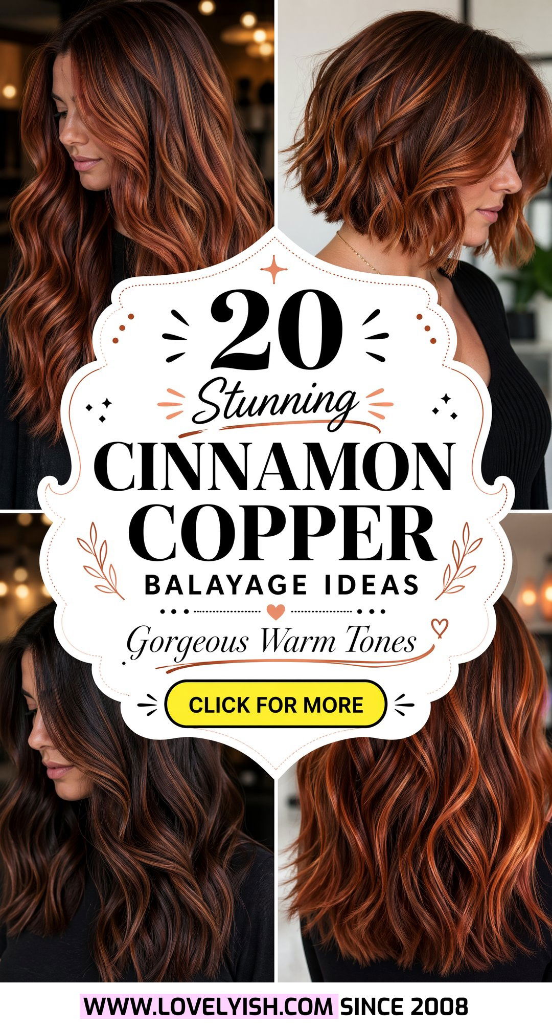 20 Stunning Cinnamon Copper Balayage Ideas for Your Hair - 20 Stunning Cinnamon Copper Balayage Ideas for Your Hair