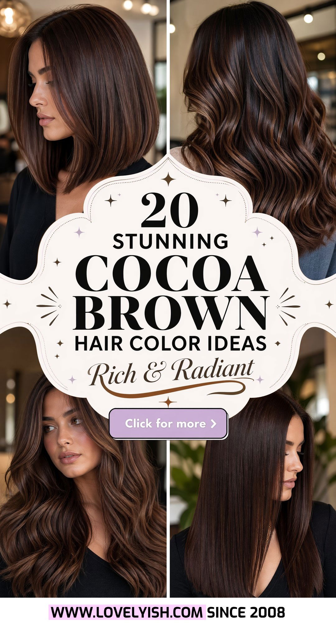 20 Stunning Cocoa Brown Hair Color Ideas for a Rich Finish - 20 Stunning Cocoa Brown Hair Color Ideas for a Rich Finish