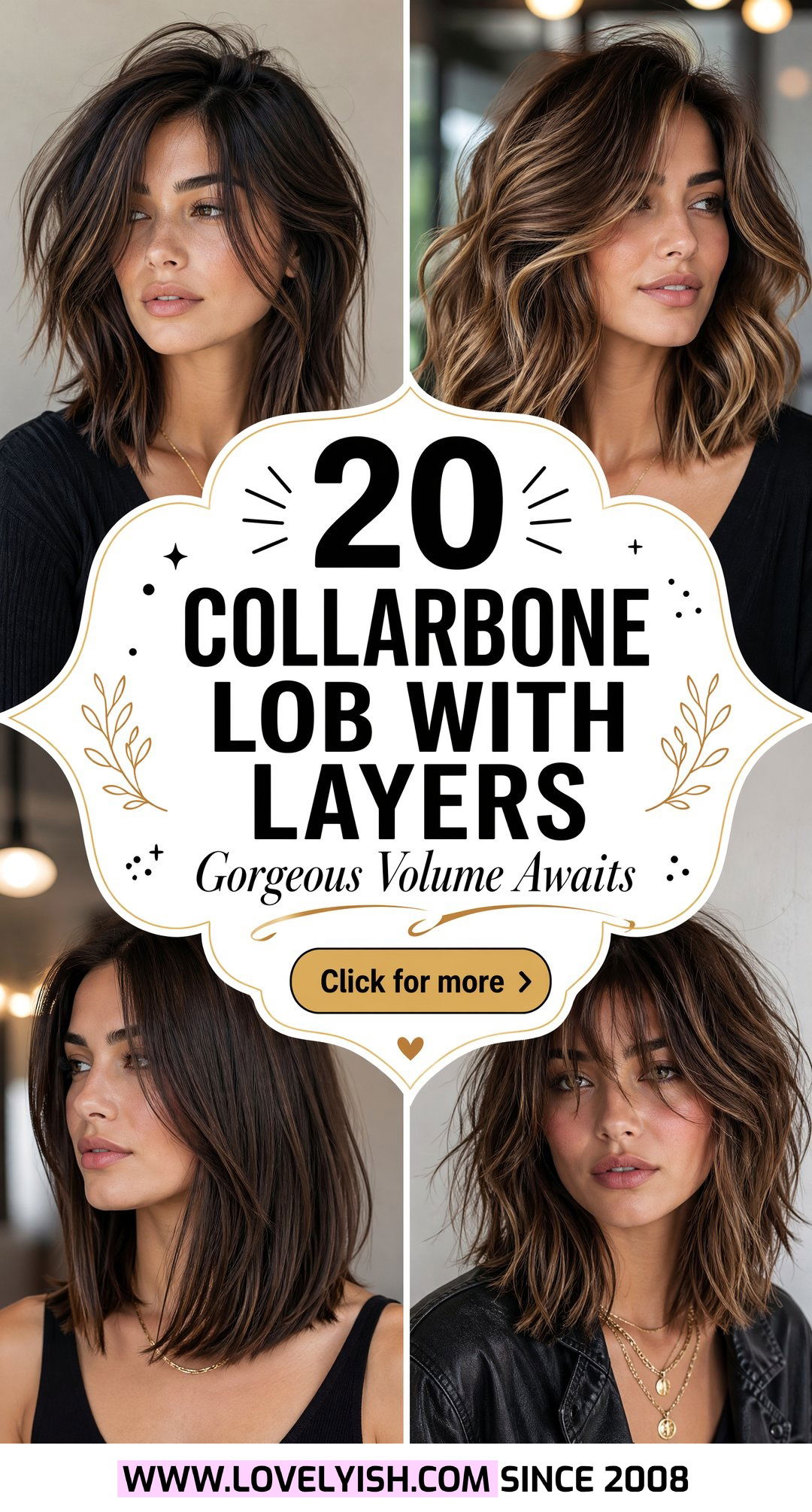 20 Stunning Collarbone Lob With Layers for Gorgeous Volume - 20 Stunning Collarbone Lob With Layers for Gorgeous Volume