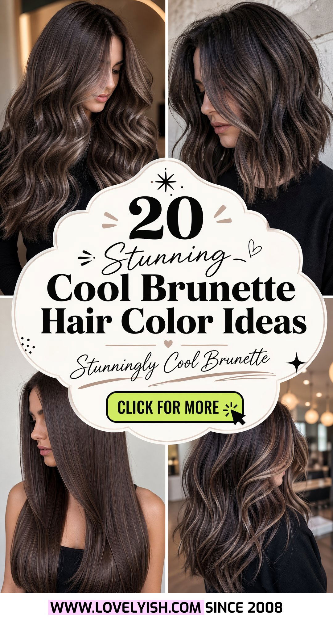20 Stunning Cool Brunette Hair Color Ideas for a Chic Look - 20 Stunning Cool Brunette Hair Color Ideas for a Chic Look