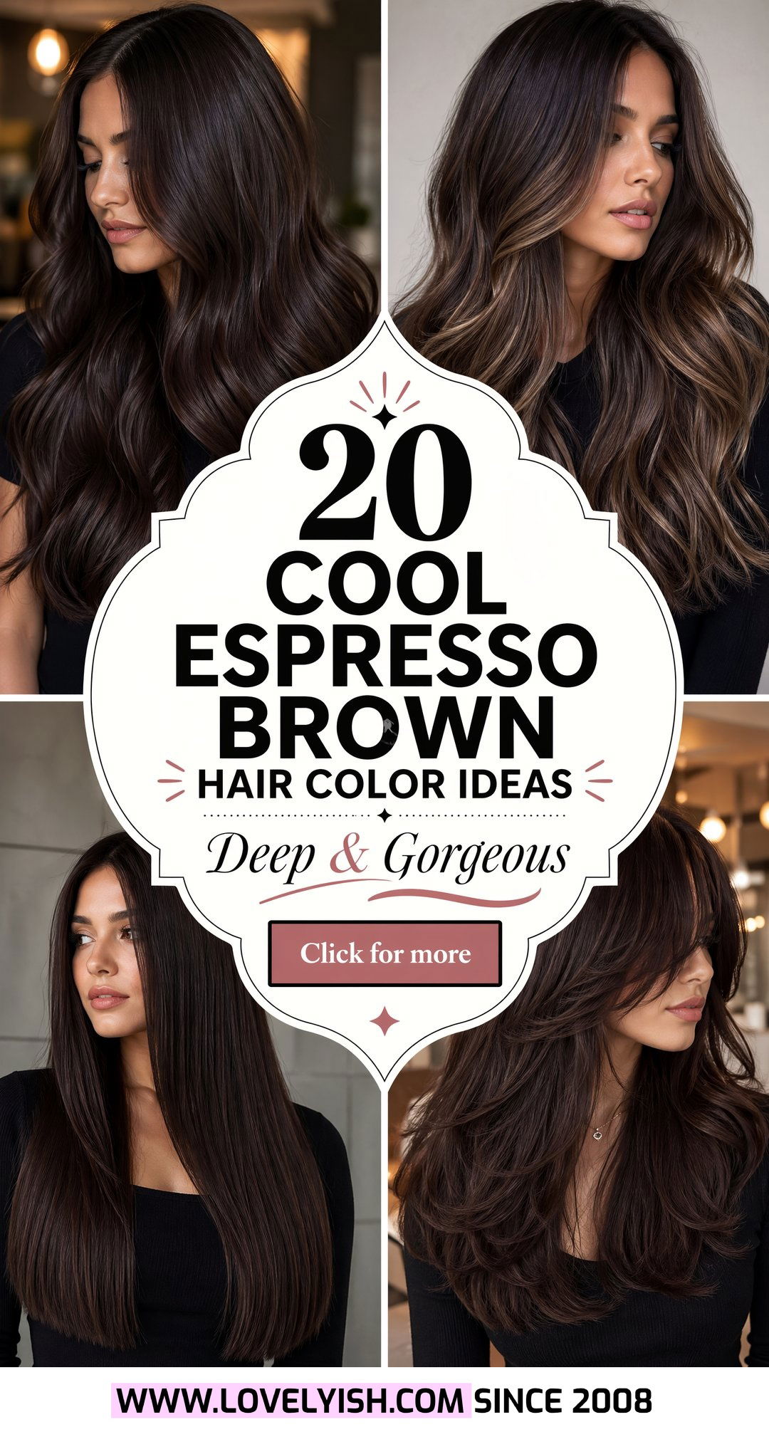 20 Stunning Cool Espresso Brown Hair Color Ideas to Try - 20 Stunning Cool Espresso Brown Hair Color Ideas to Try