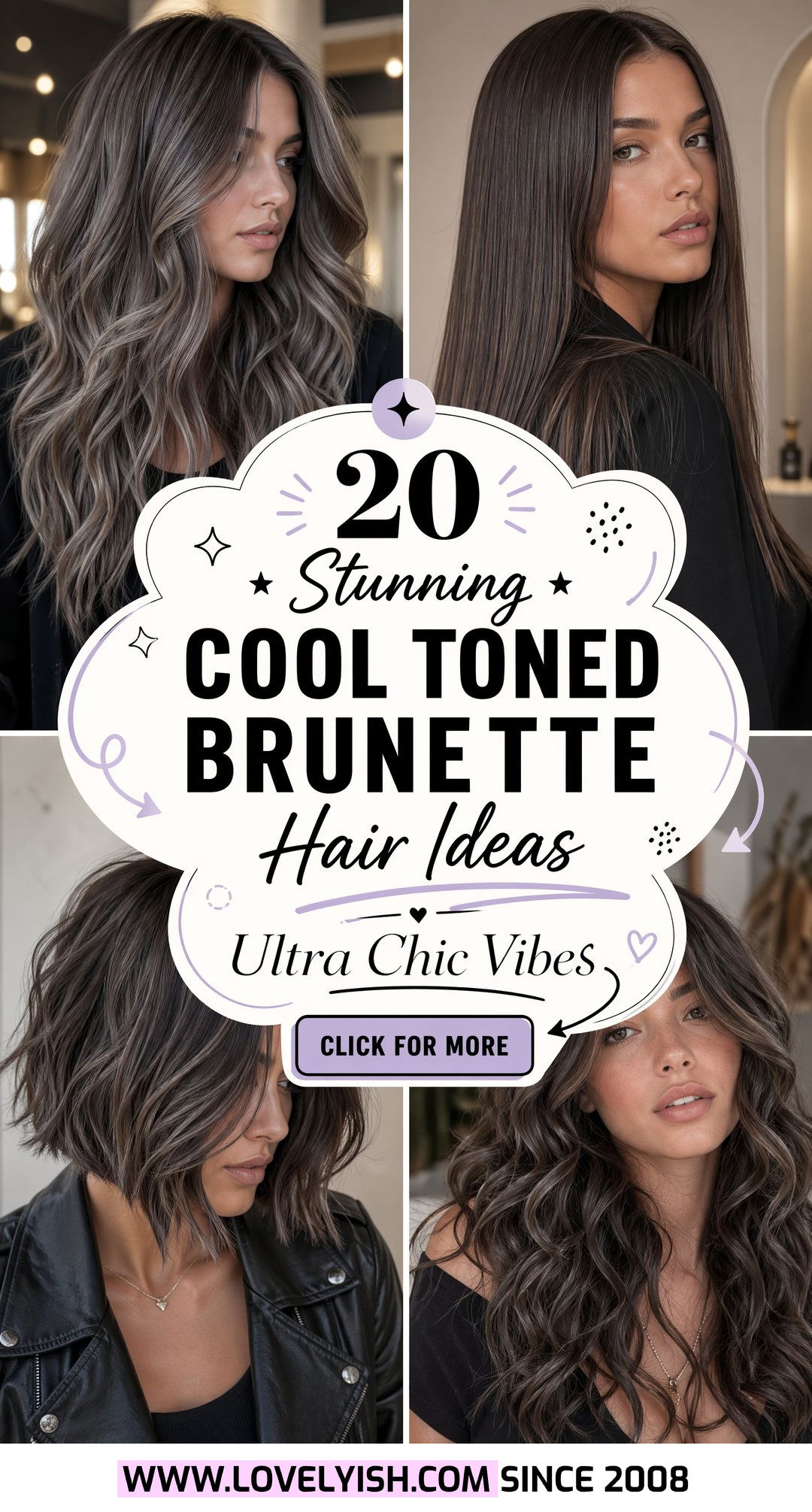 20 Stunning Cool Toned Brunette Hair Ideas for a Chic Look - 20 Stunning Cool Toned Brunette Hair Ideas for a Chic Look