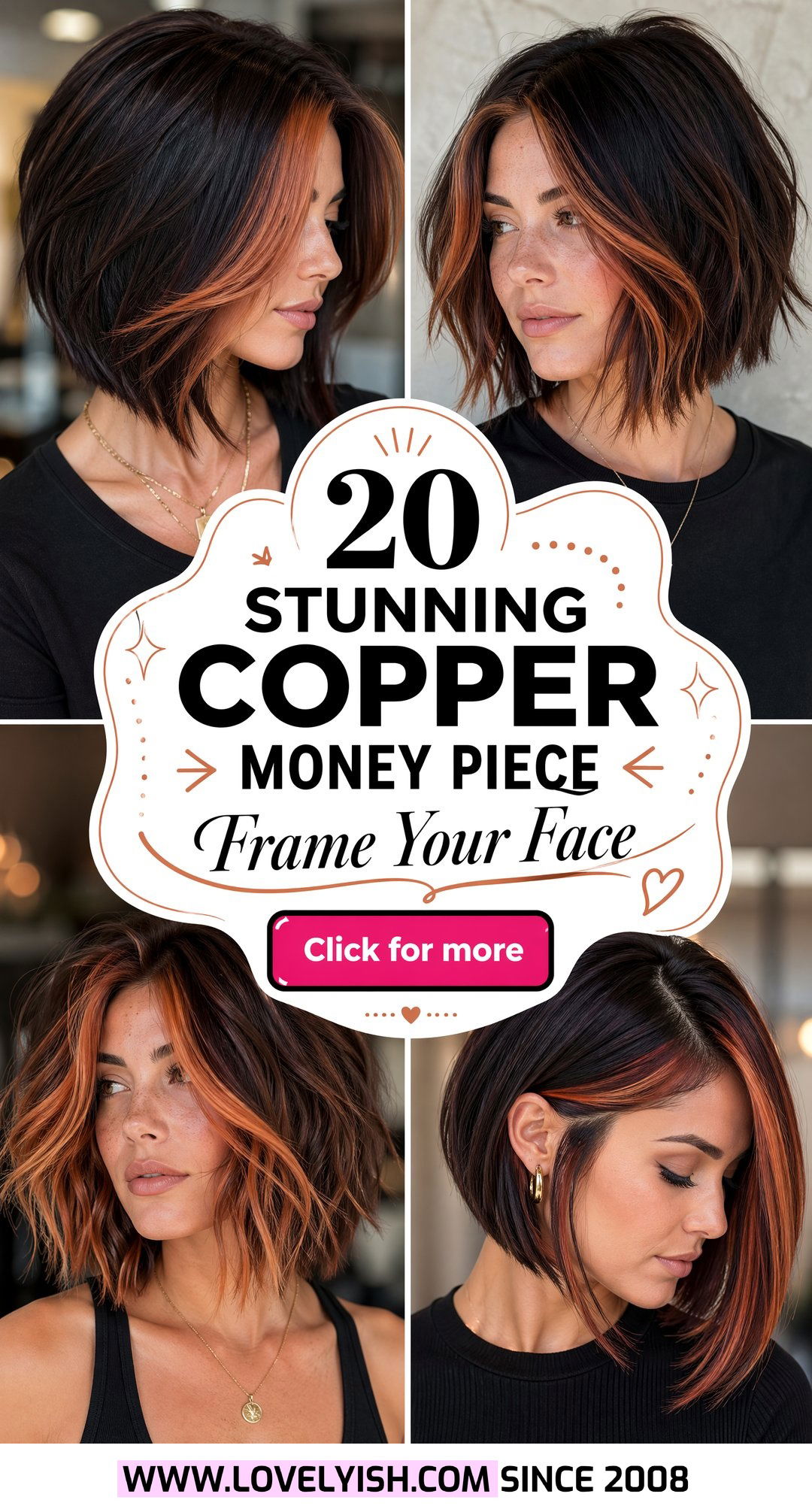 20 Stunning Copper Money Piece for Layered Bob Hairstyles - 20 Stunning Copper Money Piece for Layered Bob Hairstyles