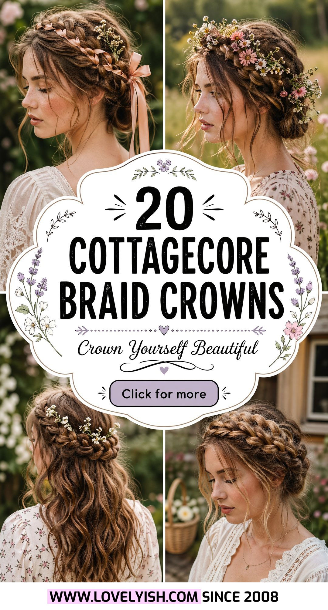 20 Stunning Cottagecore Braid Crown Hairstyle Ideas To Try - 20 Stunning Cottagecore Braid Crown Hairstyle Ideas To Try