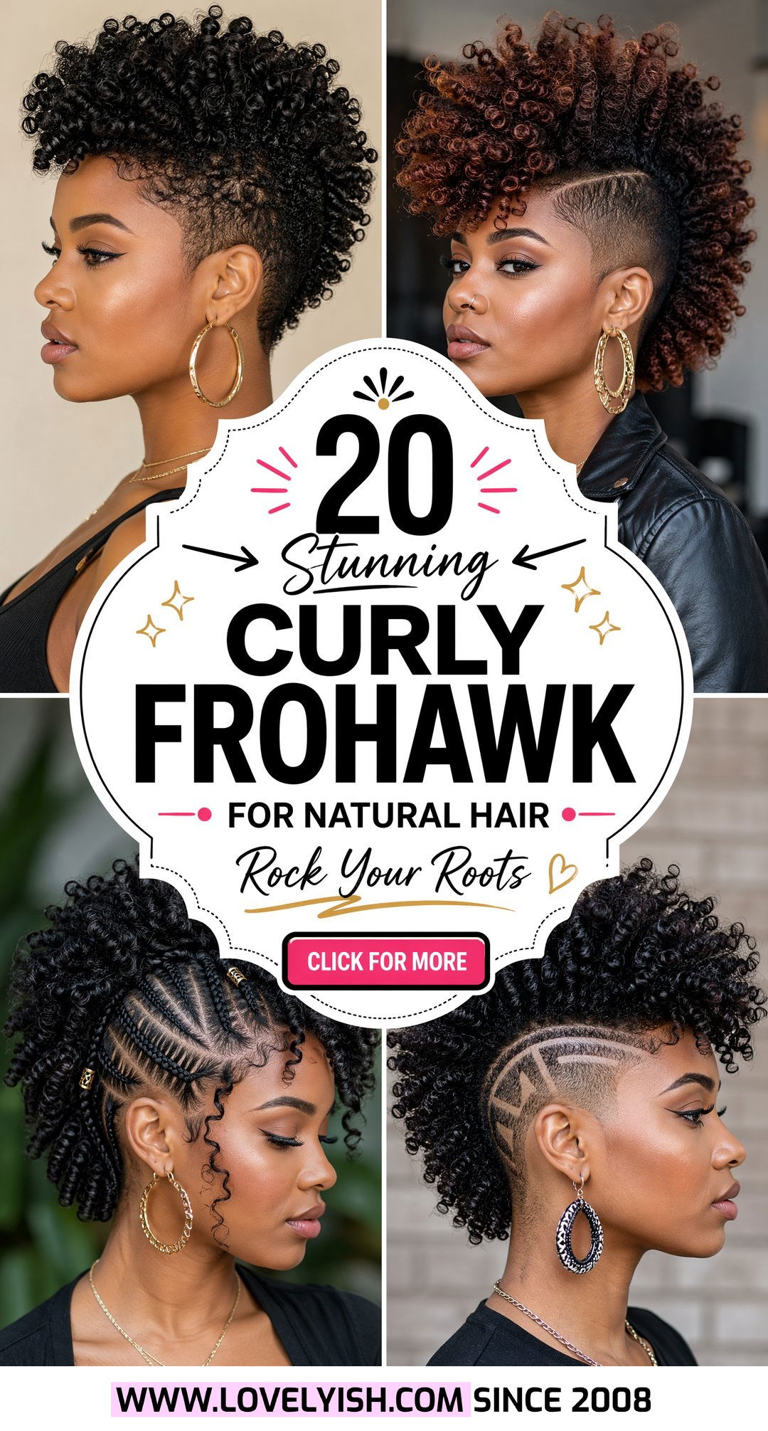 20 Stunning Curly Frohawk for Natural Hair to Rock Today - 20 Stunning Curly Frohawk for Natural Hair to Rock Today