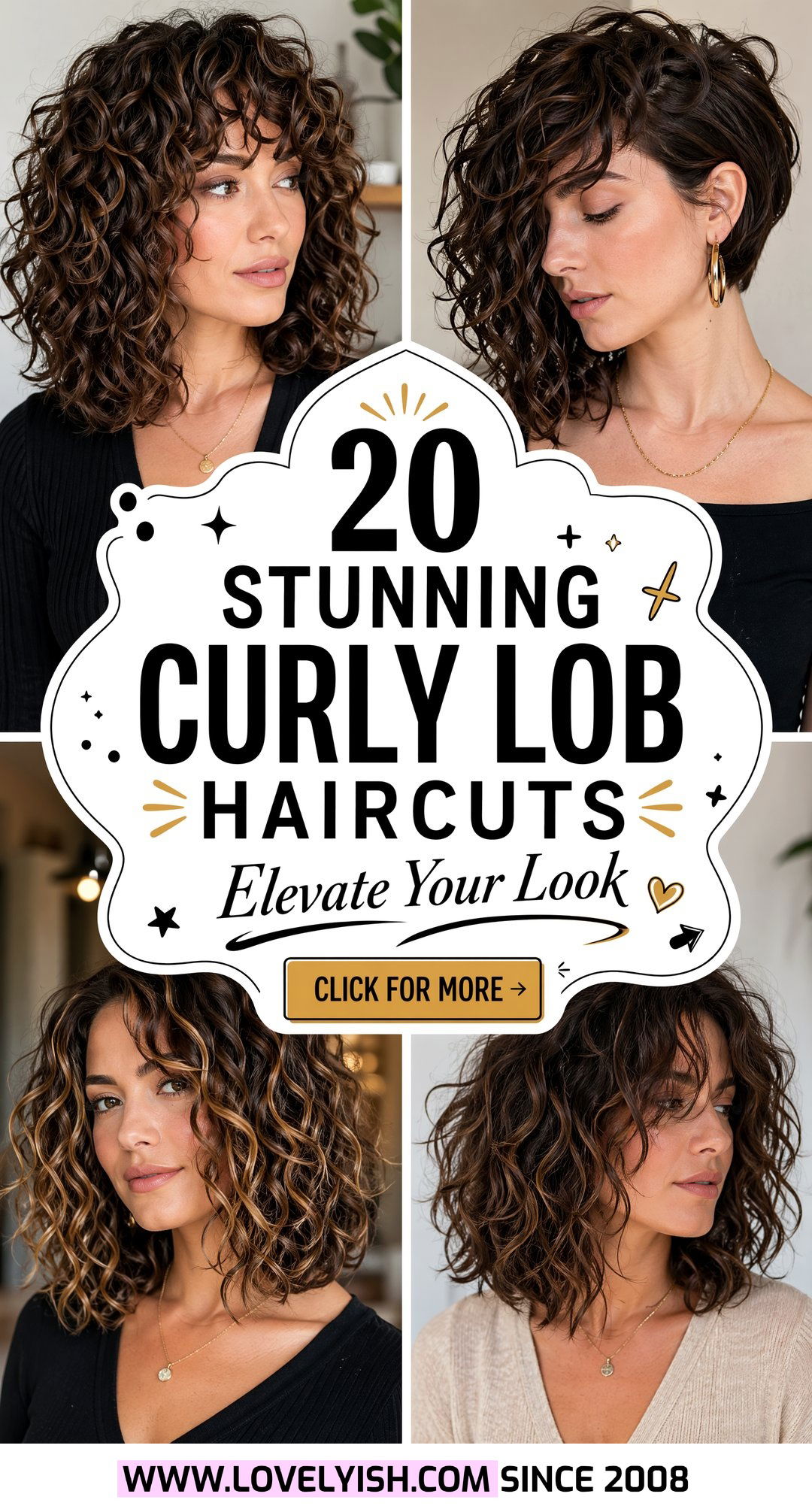20 Stunning Curly Lob Haircut Ideas to Elevate Your Style - 20 Stunning Curly Lob Haircut Ideas to Elevate Your Style