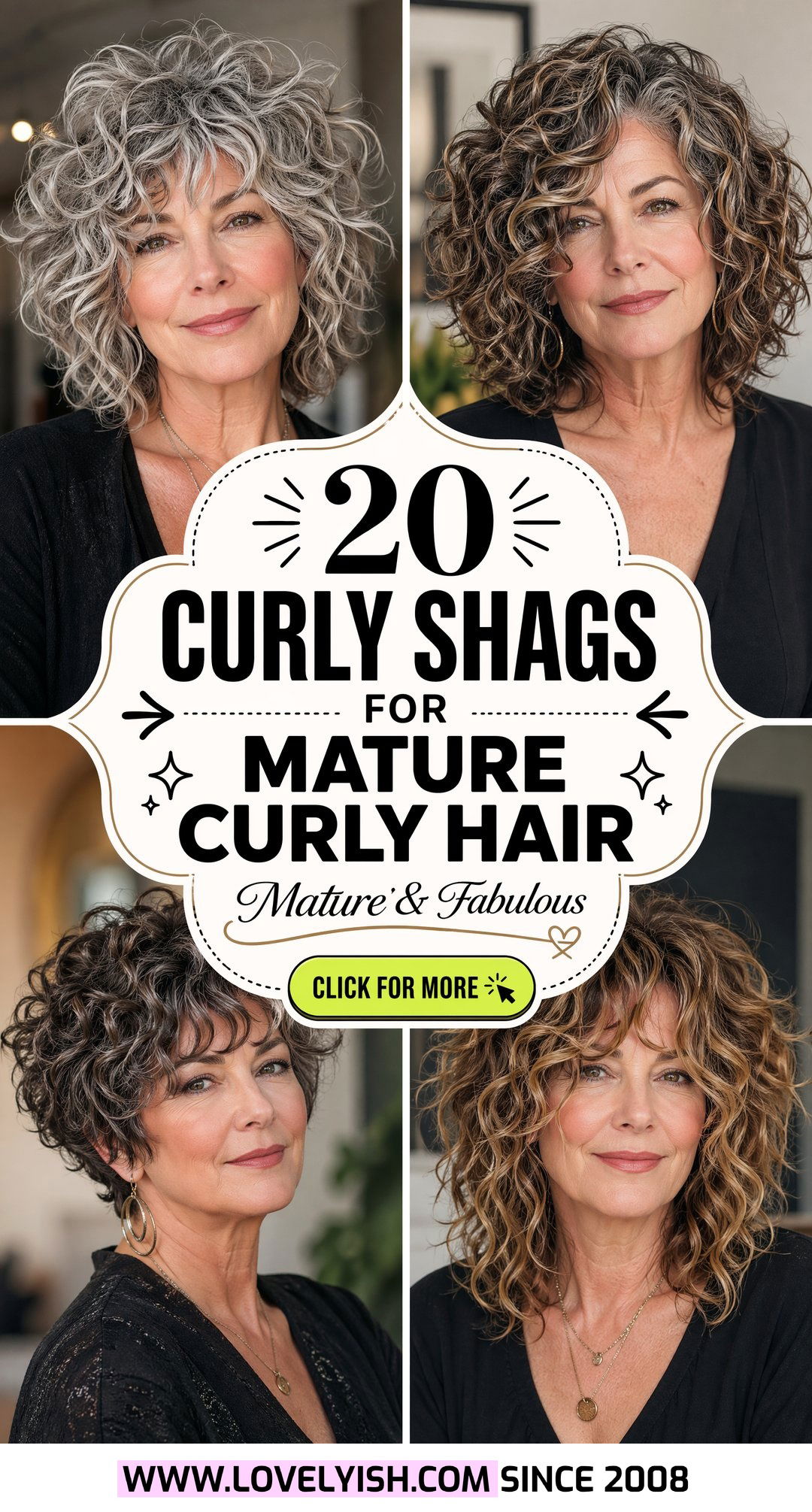 20 Stunning Curly Shag for Mature Curly Hair Style Ideas - 20 Stunning Curly Shag for Mature Curly Hair Style Ideas
