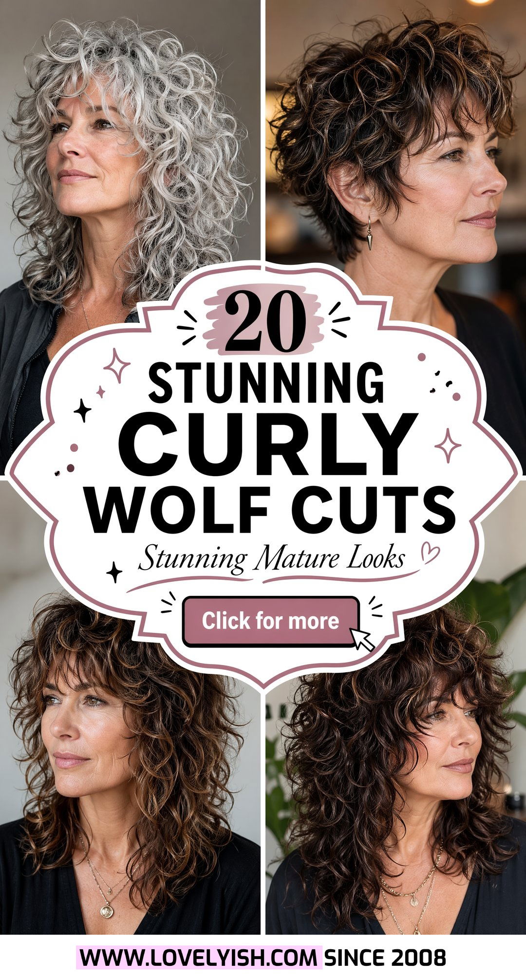 20 Stunning Curly Wolf Cut Ideas for Mature Women to Try - 20 Stunning Curly Wolf Cut Ideas for Mature Women to Try