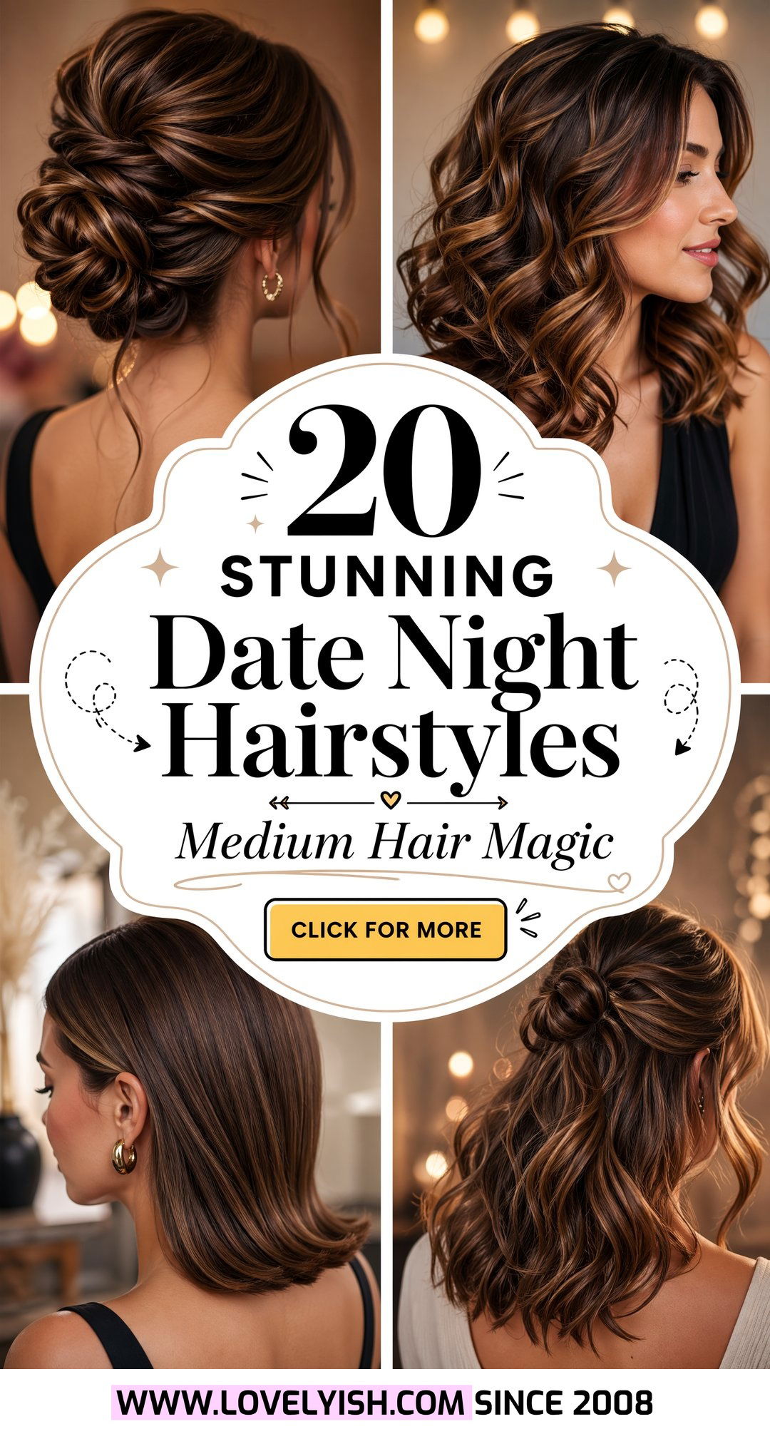 20 Stunning Date Night Hairstyle Ideas for Medium Length Hair - 20 Stunning Date Night Hairstyle Ideas for Medium Length Hair