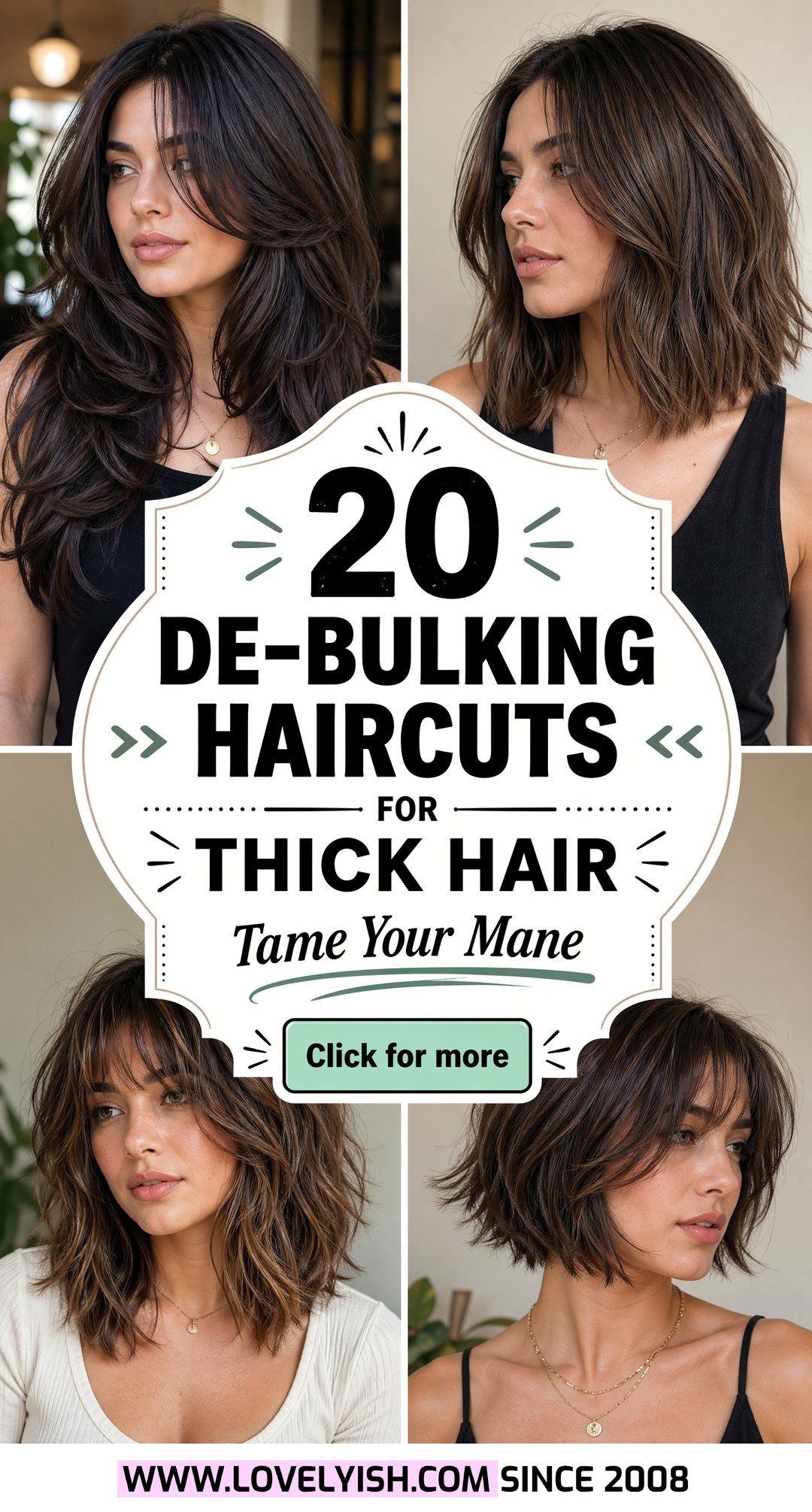 20 Stunning De-Bulking Haircut for Thick Hair Style Ideas - 20 Stunning De-Bulking Haircut for Thick Hair Style Ideas