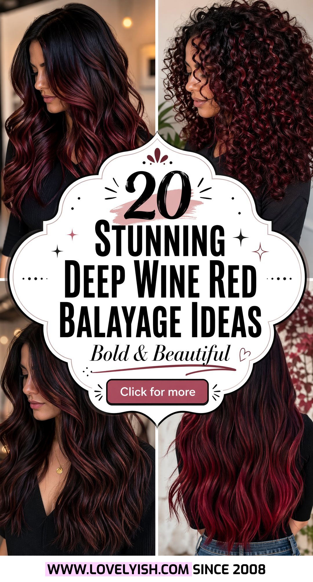 20 Stunning Deep Wine Red Balayage Ideas for Bold Hair - 20 Stunning Deep Wine Red Balayage Ideas for Bold Hair