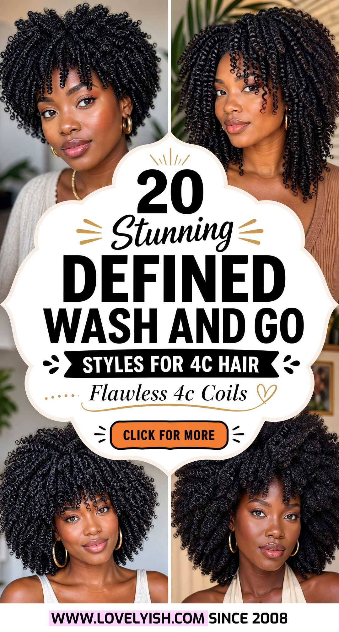 20 Stunning Defined Wash and Go for 4c Hair Style Ideas - 20 Stunning Defined Wash and Go for 4c Hair Style Ideas
