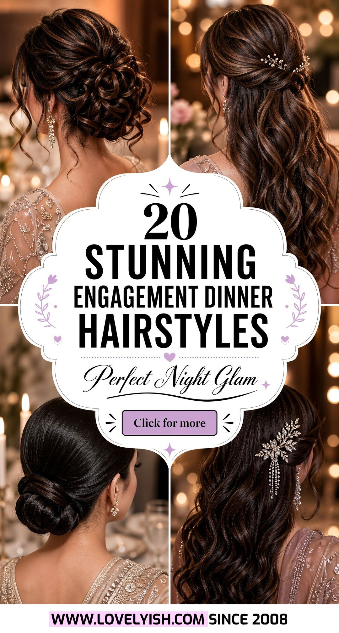 20 Stunning Engagement Dinner Hairstyles for Your Night - 20 Stunning Engagement Dinner Hairstyles for Your Night