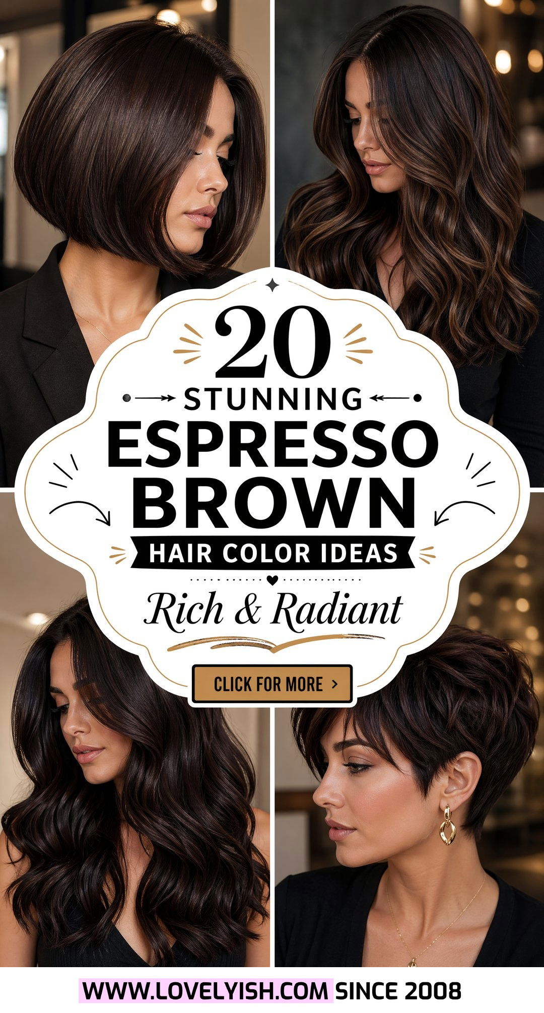 20 Stunning Espresso Brown Hair Color Ideas for Your Next Look - 20 Stunning Espresso Brown Hair Color Ideas for Your Next Look