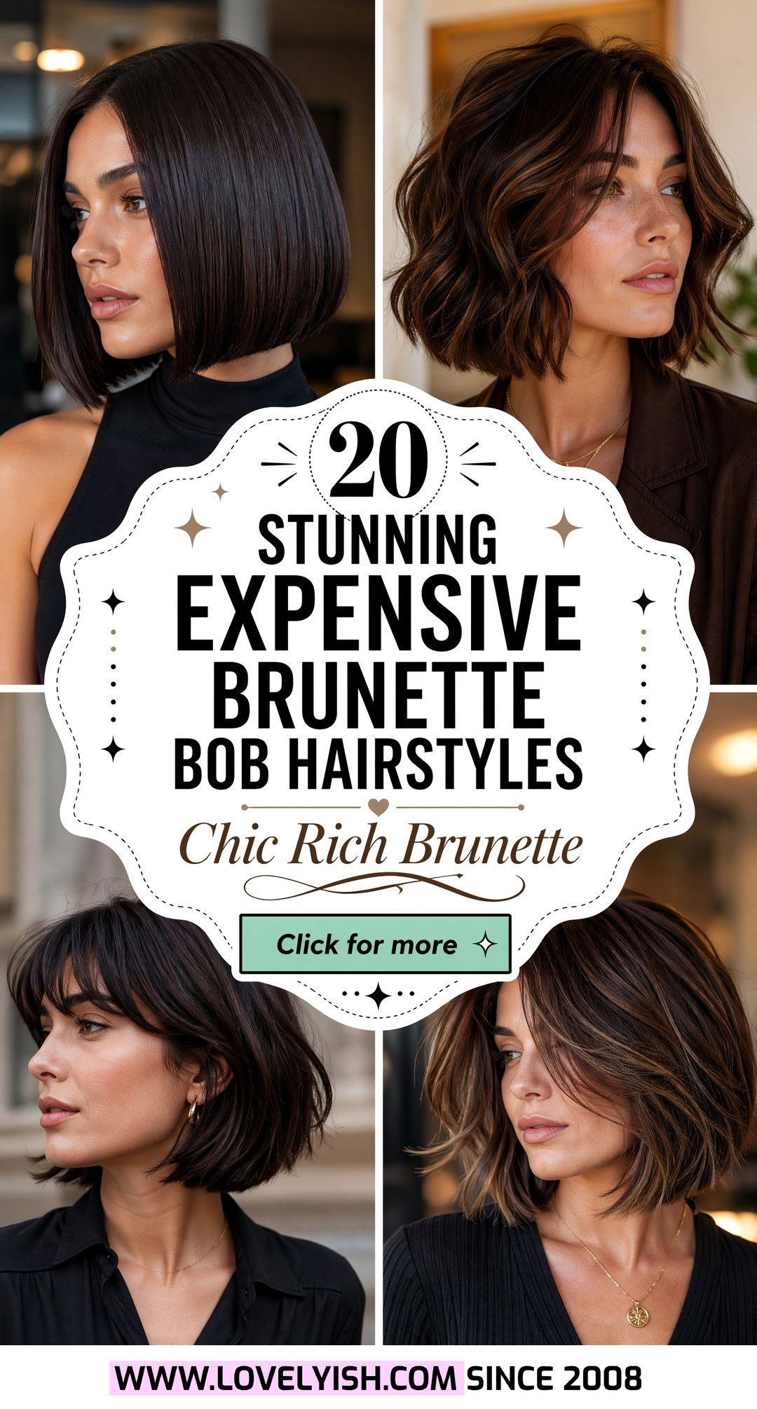 20 Stunning Expensive Brunette Bob Hairstyles for Women - 20 Stunning Expensive Brunette Bob Hairstyles for Women