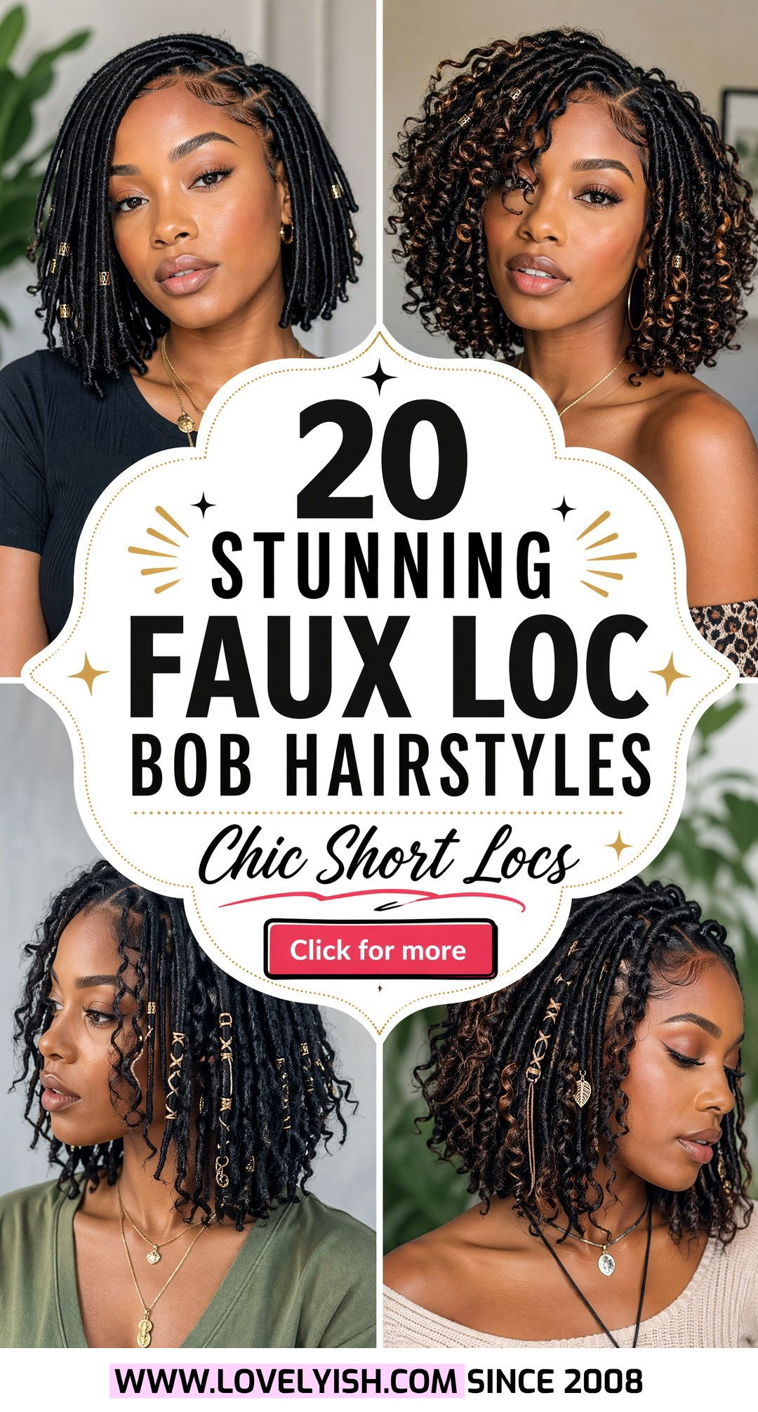 20 Stunning Faux Loc Bob Hairstyles You Need to Try Now! - 20 Stunning Faux Loc Bob Hairstyles You Need to Try Now!