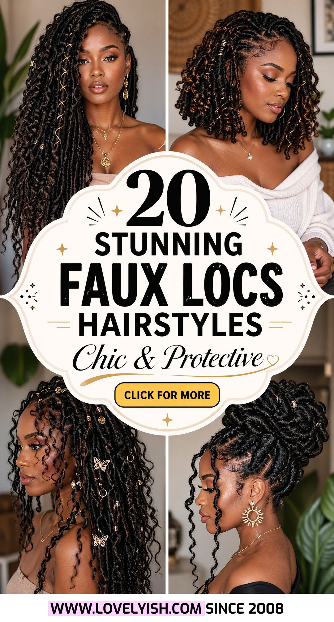 20 Stunning Faux Locs Hairstyles for a Chic Protective Look - 20 Stunning Faux Locs Hairstyles for a Chic Protective Look