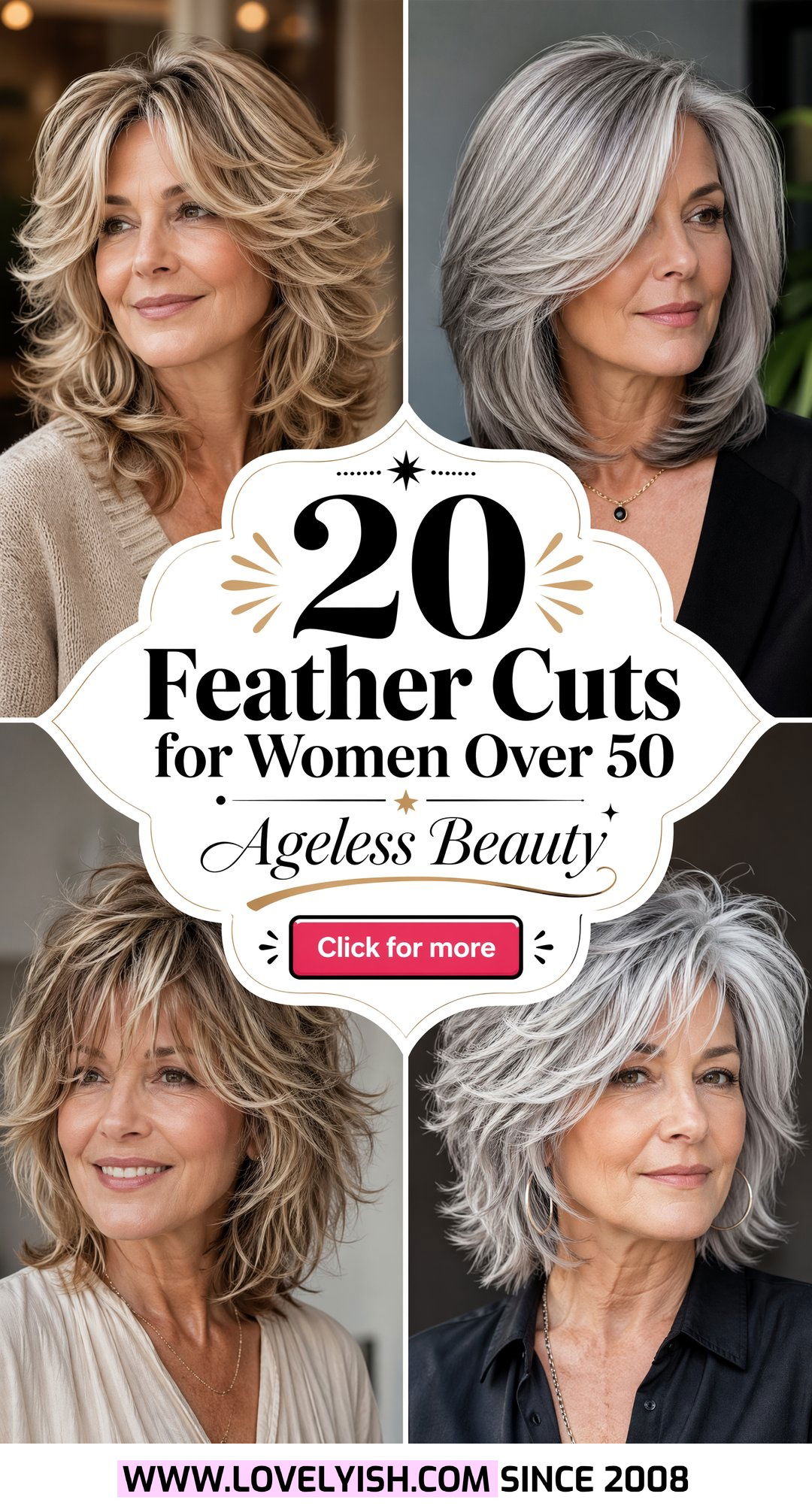 20 Stunning Feather Cut for Women Over 50 Styles Youll Love - 20 Stunning Feather Cut for Women Over 50 Styles You’ll Love