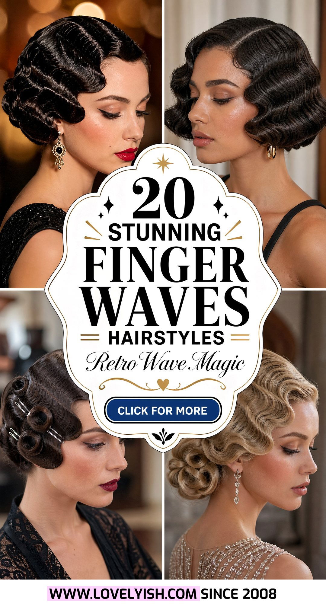 20 Stunning Finger Waves Hairstyle Ideas for a Retro Look - 20 Stunning Finger Waves Hairstyle Ideas for a Retro Look