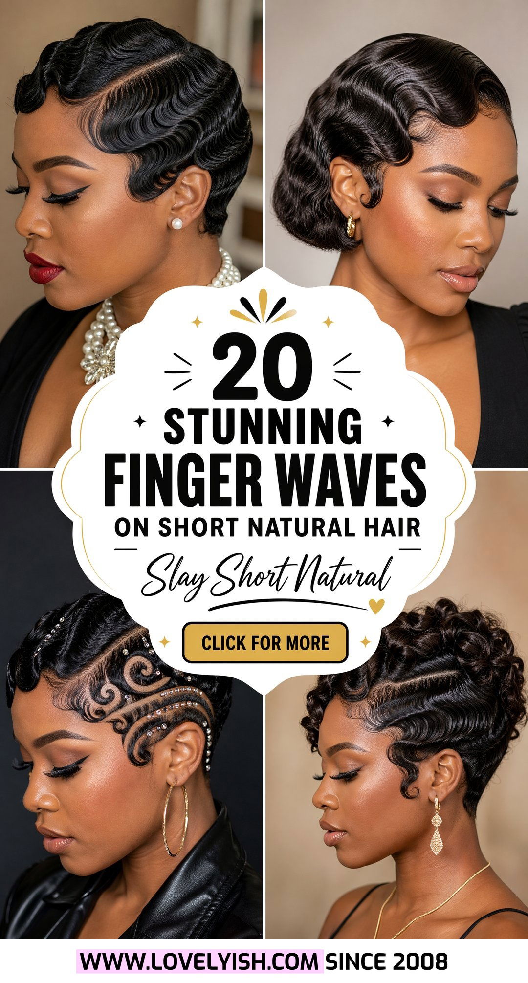 20 Stunning Finger Waves On Short Natural Hair To Try Now - 20 Stunning Finger Waves On Short Natural Hair To Try Now