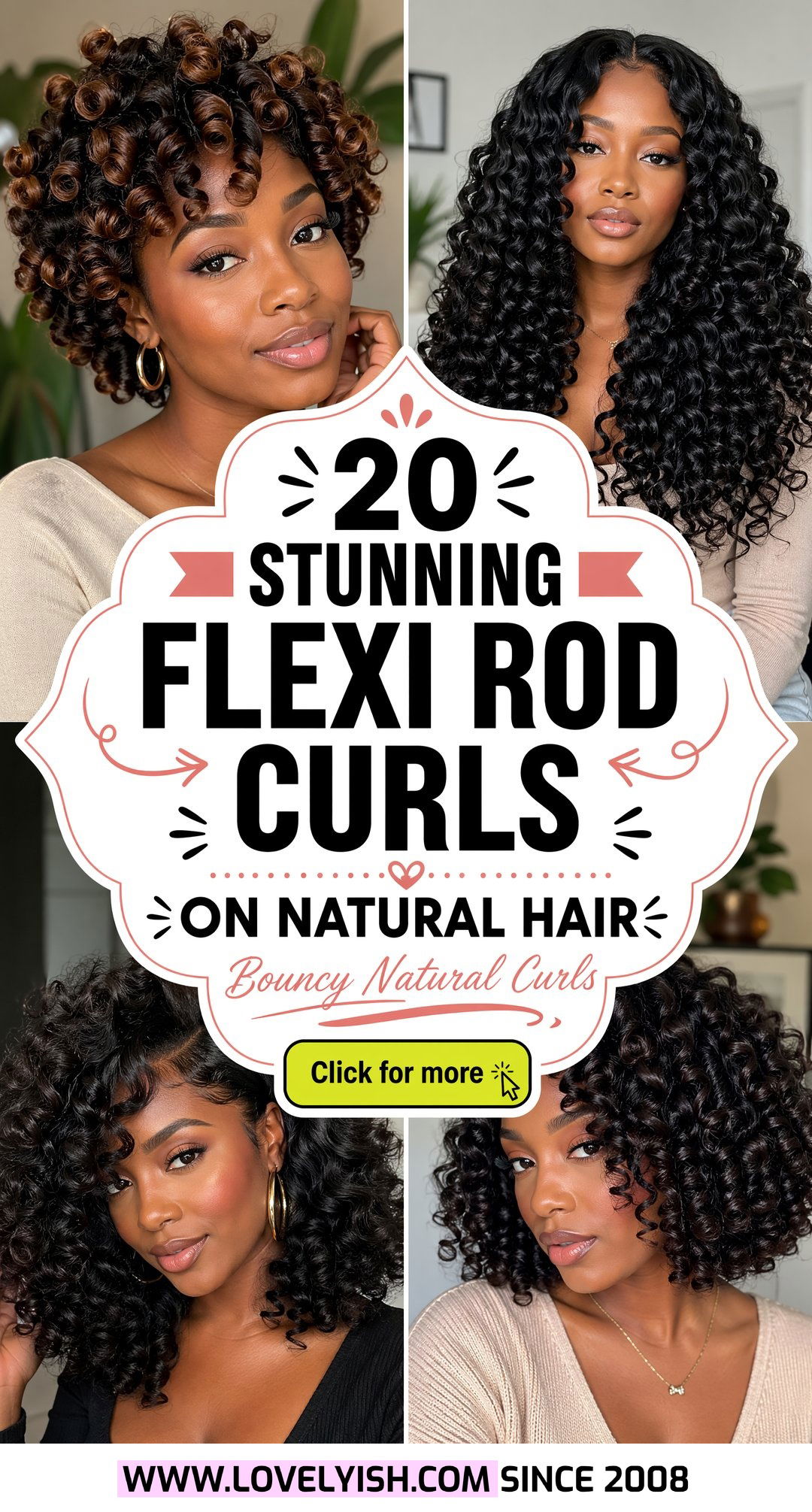 20 Stunning Flexi Rod Curls on Natural Hair Styles to Try - 20 Stunning Flexi Rod Curls on Natural Hair Styles to Try