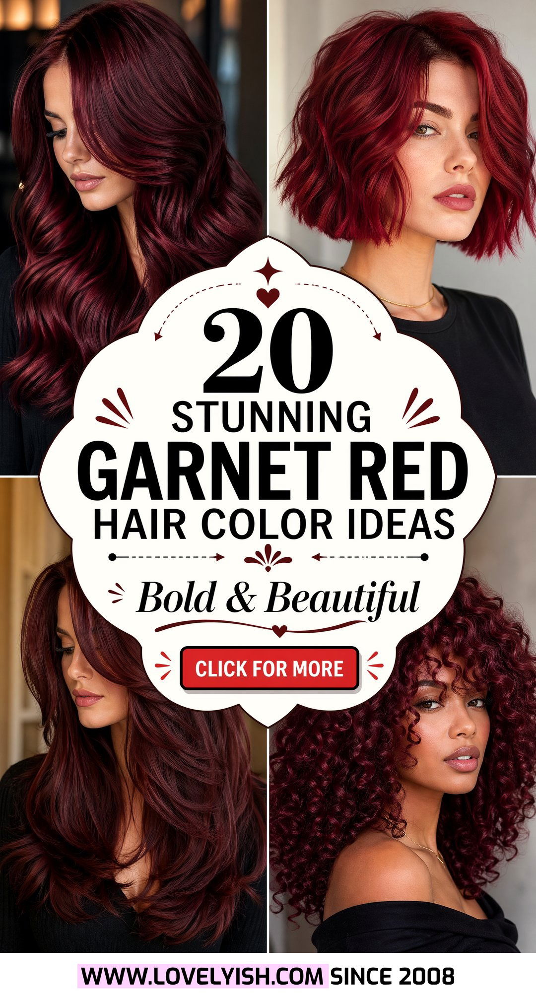 20 Stunning Garnet Red Hair Color Ideas to Try Right Now - 20 Stunning Garnet Red Hair Color Ideas to Try Right Now