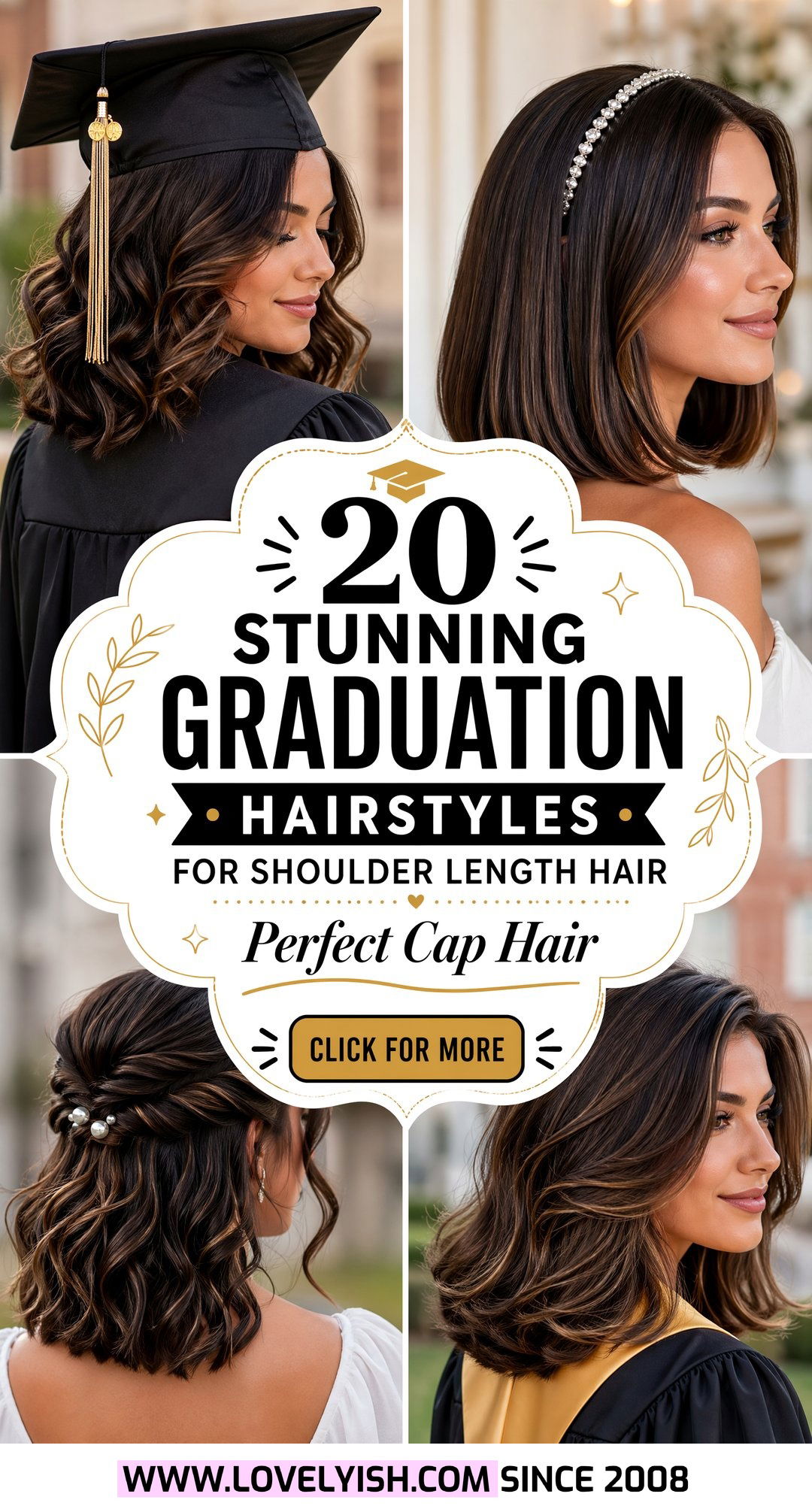 20 Stunning Graduation Hairstyle For Shoulder Length Hair - 20 Stunning Graduation Hairstyle For Shoulder Length Hair