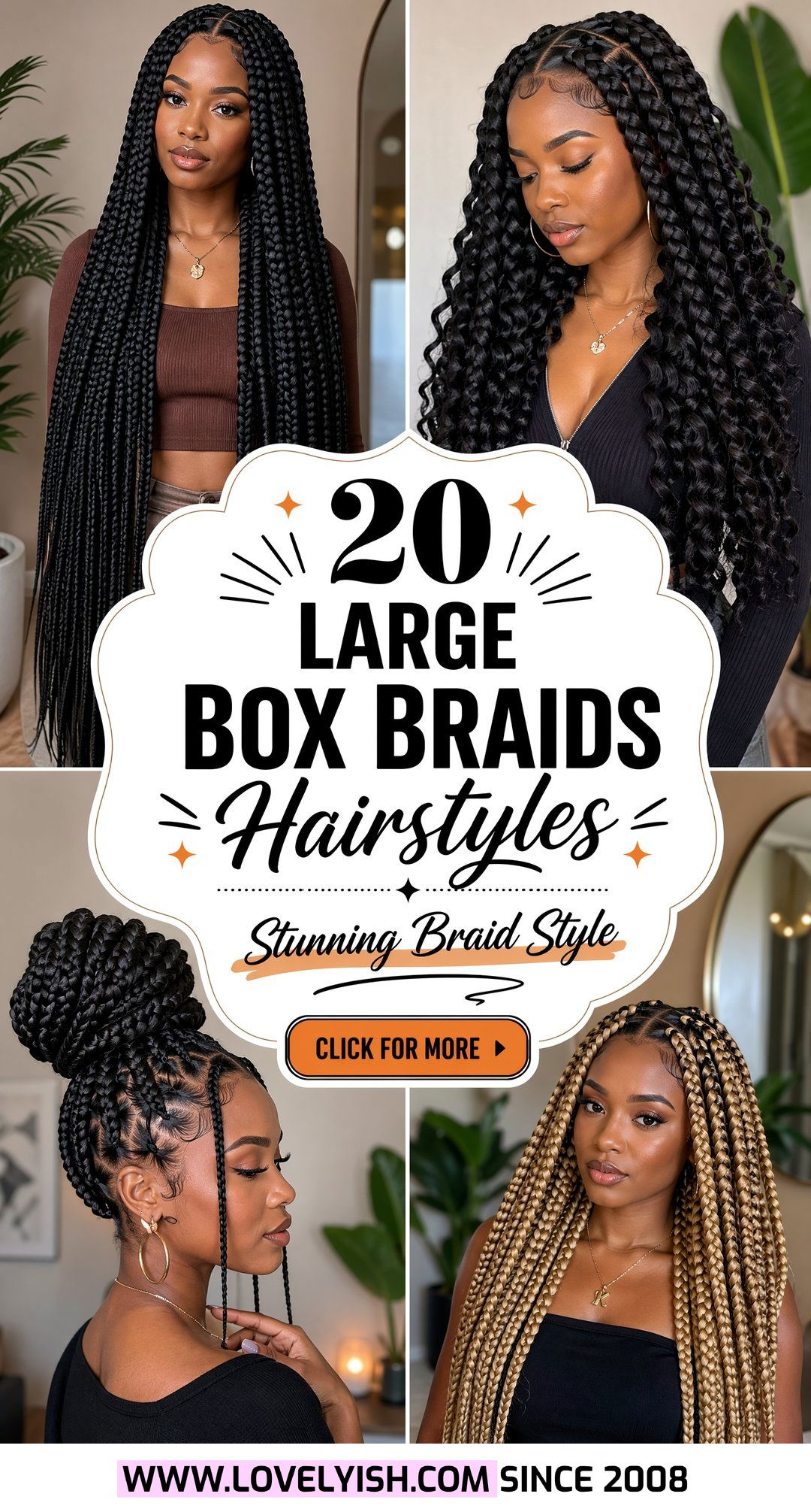 20 Stunning Large Box Braids Hairstyles For Your Next Look - 20 Stunning Large Box Braids Hairstyles For Your Next Look