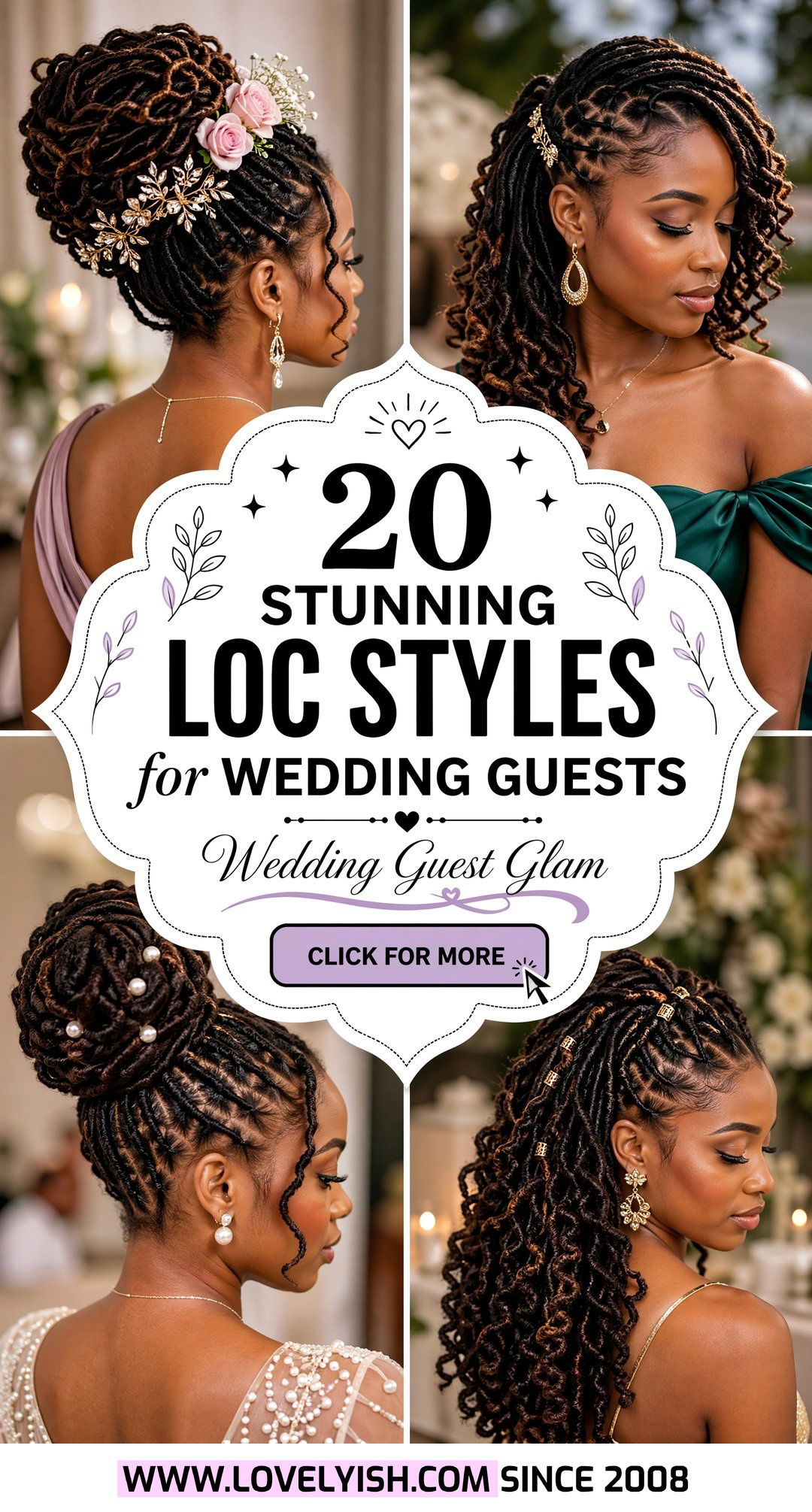 20 Stunning Loc Styles for Wedding Guests to Steal the Show - 20 Stunning Loc Styles for Wedding Guests to Steal the Show
