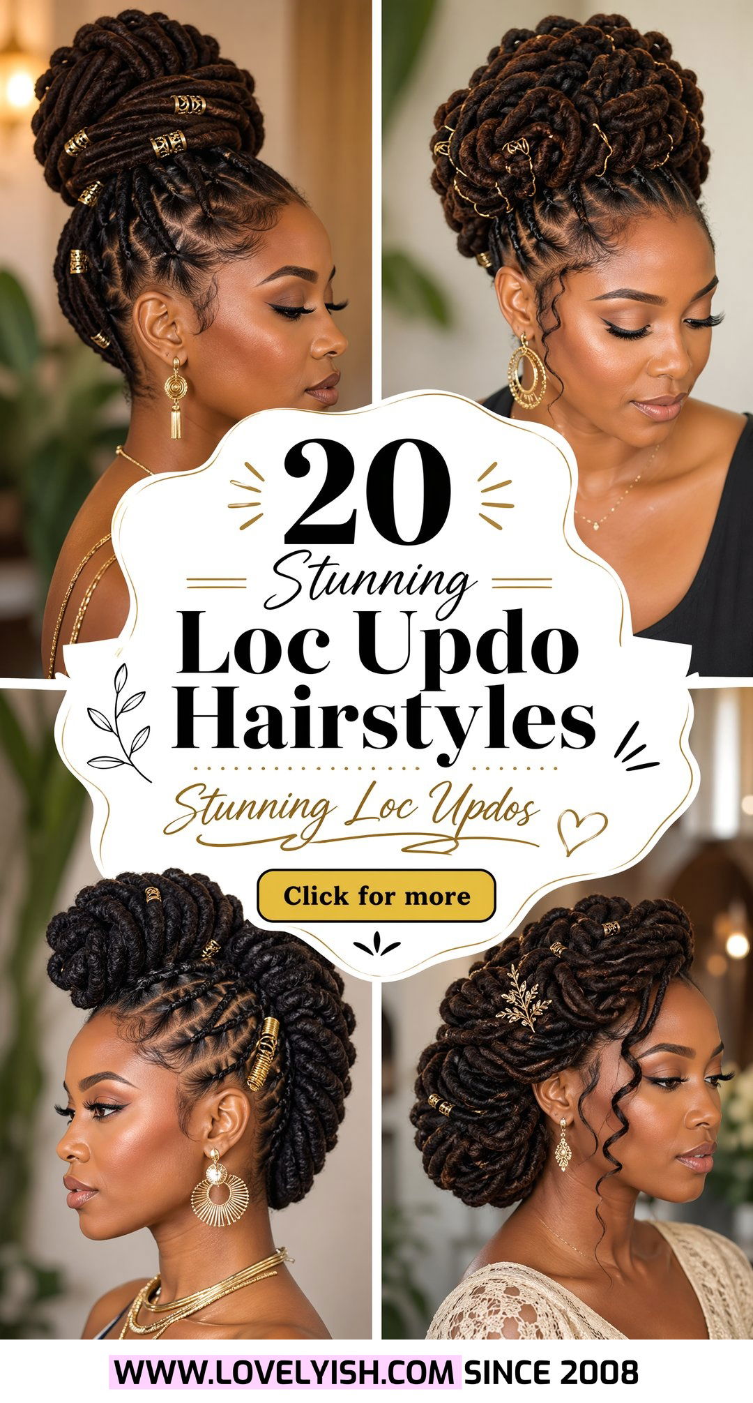 20 Stunning Loc Updo Hairstyles You Need to Try Right Now - 20 Stunning Loc Updo Hairstyles You Need to Try Right Now