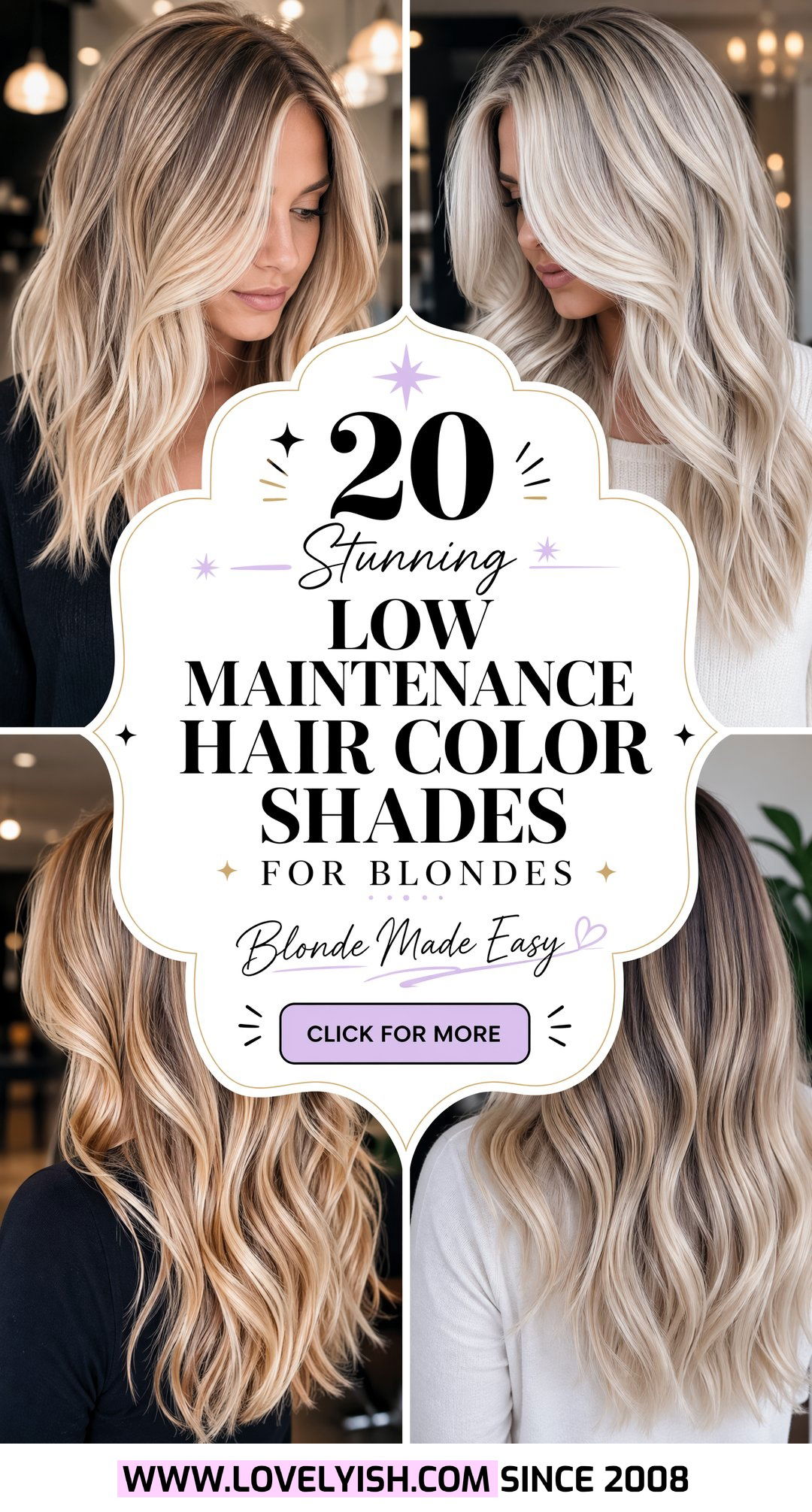 20 Stunning Low Maintenance Hair Color Shades for Blondes - 20 Stunning Low Maintenance Hair Color Shades for Blondes