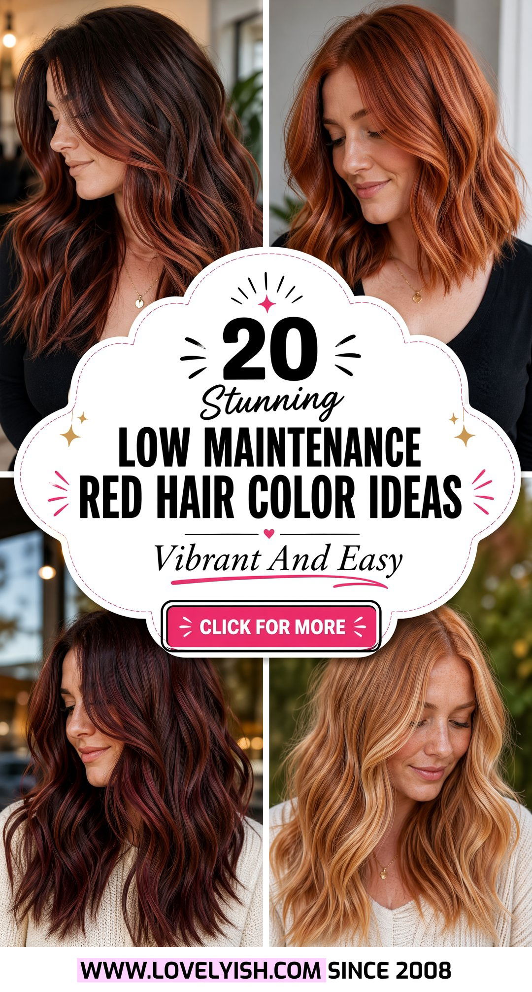 20 Stunning Low Maintenance Red Hair Color Ideas for You - 20 Stunning Low Maintenance Red Hair Color Ideas for You
