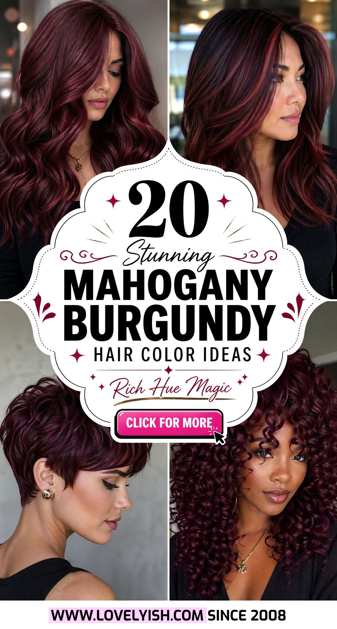 20 Stunning Mahogany Burgundy Hair Color Ideas to Try Now - 20 Stunning Mahogany Burgundy Hair Color Ideas to Try Now