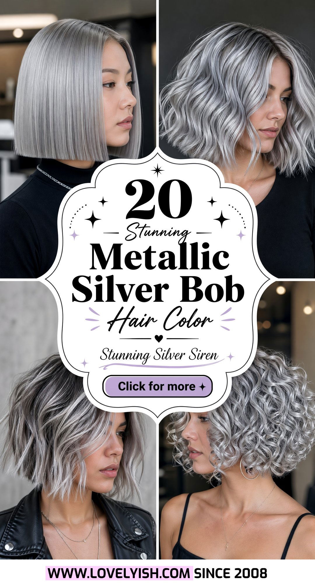 20 Stunning Metallic Silver Bob Hair Color Looks to Try Now - 20 Stunning Metallic Silver Bob Hair Color Looks to Try Now